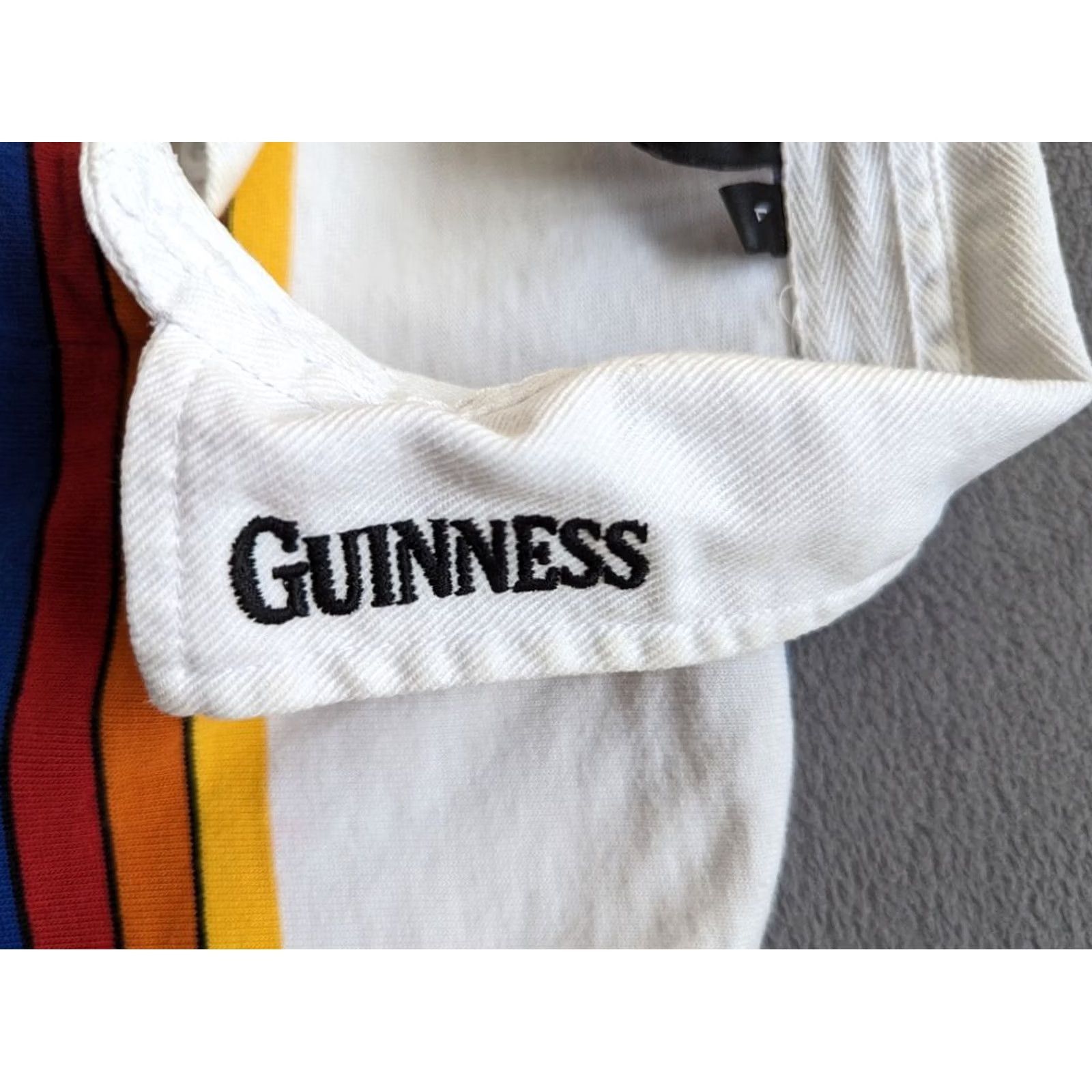 Vintage Guinness Stripe Polo Shirt Mens L Size US L / EU 52-54 / 3 - 4 Thumbnail