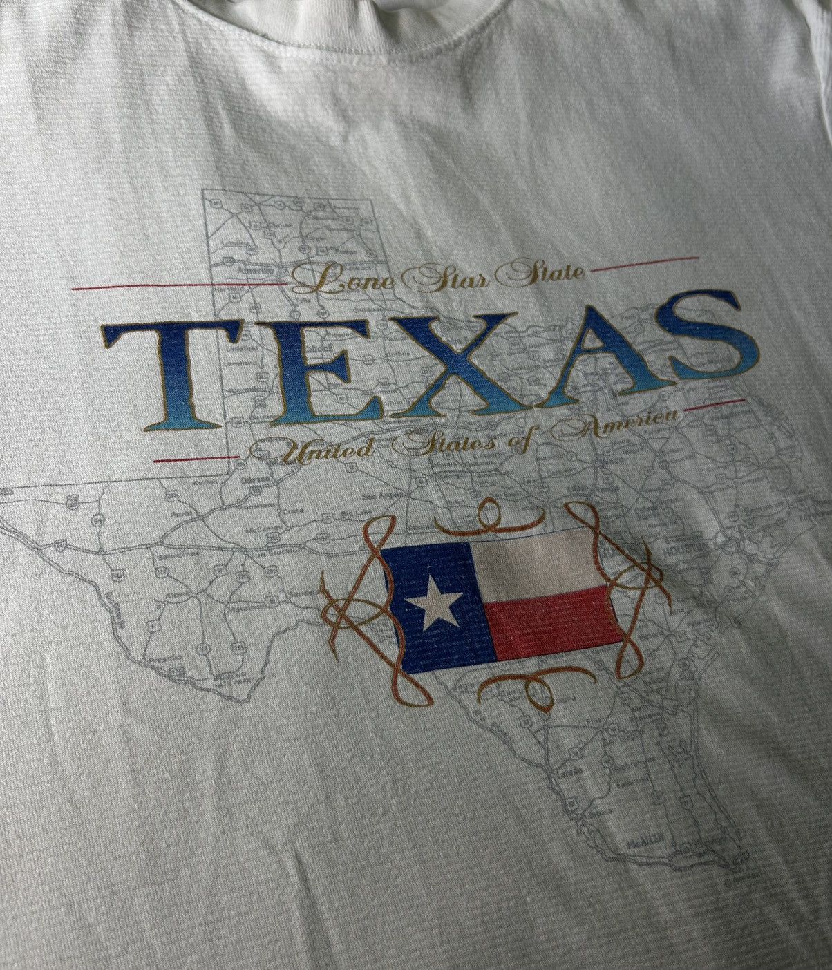 Vintage Vintage 1995 Single Stitch Texas Oneita T-Shirt Size US L / EU 52-54 / 3 - 6 Thumbnail