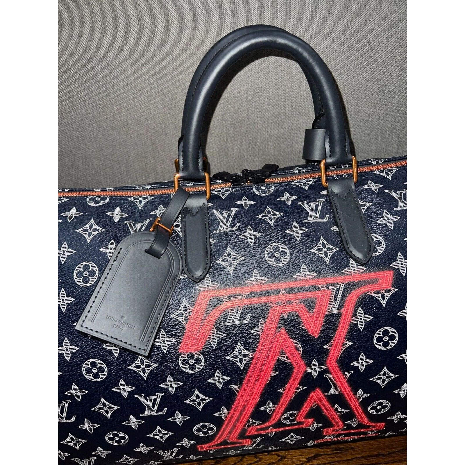 Louis Vuitton Louis Vuitton Keepall Bandouliere Ink Weekend Travel Bag Size ONE SIZE - 4 Thumbnail