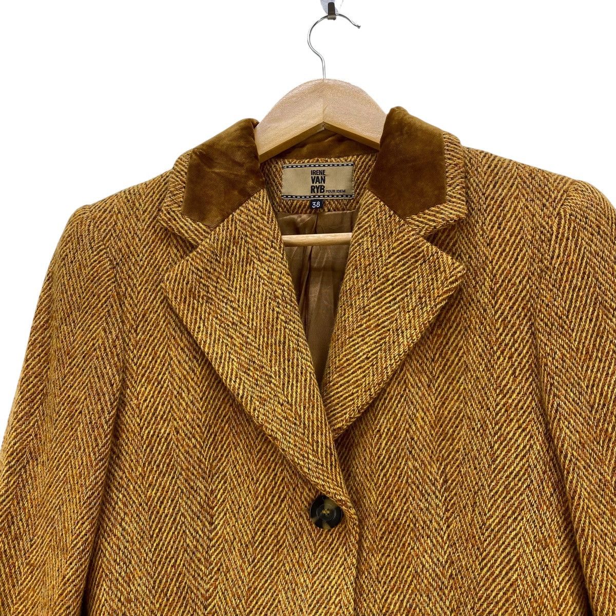 Vintage 🔥Vintage Irene VAn Ryb French designer Herringbone Jacket Size M / US 6-8 / IT 42-44 - 3 Thumbnail