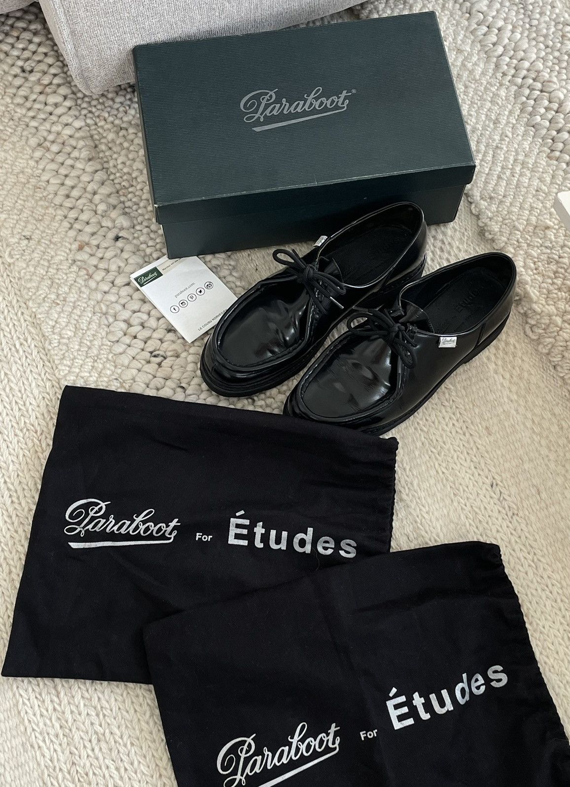 image of Etudes x Paraboot Études (Paraboot Michael) in Black, Men's (Size 9)