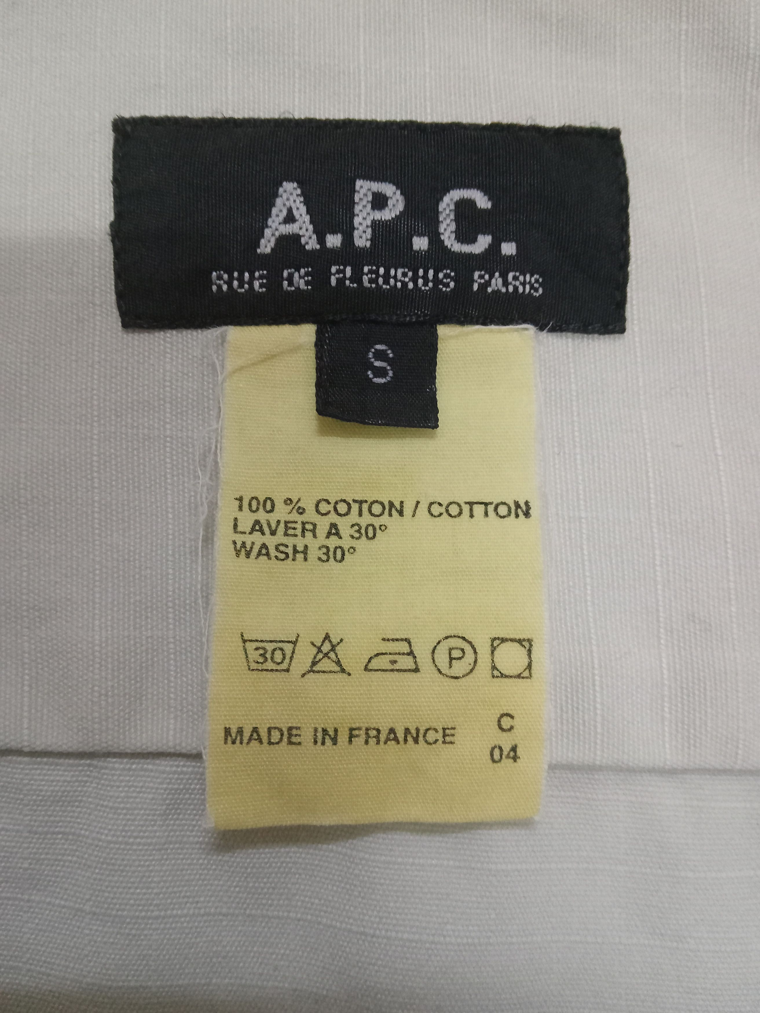 A.P.C. A.P.C. Rue De Fleurus Paris Ripstop Button Ups Shirt Size US S / EU 44-46 / 1 - 2 Thumbnail