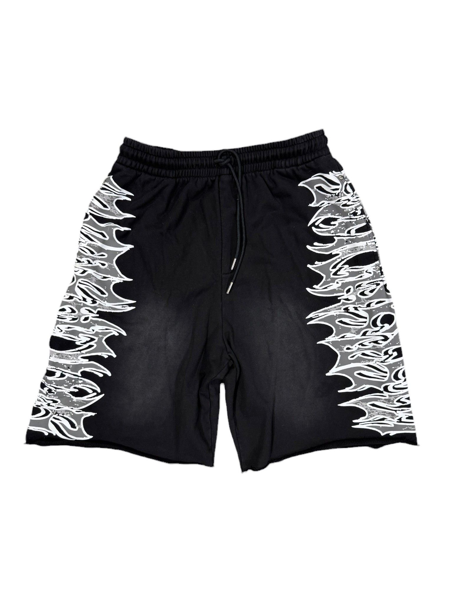 LOSTSHDWS LOST SHDWS Acid Wash Black Sweat Shorts Size US 32 / EU 48 - 1 Preview