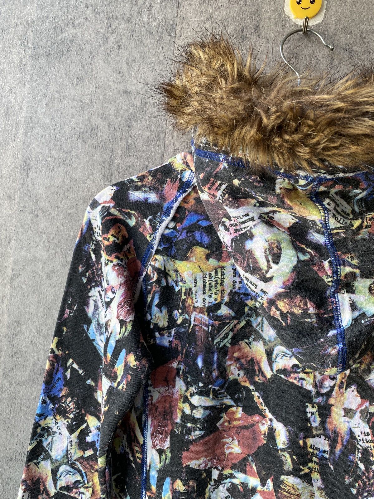 Japanese Brand Glad News Japan Fullprint Design Fur Hoodie Size US S / EU 44-46 / 1 - 13 Thumbnail