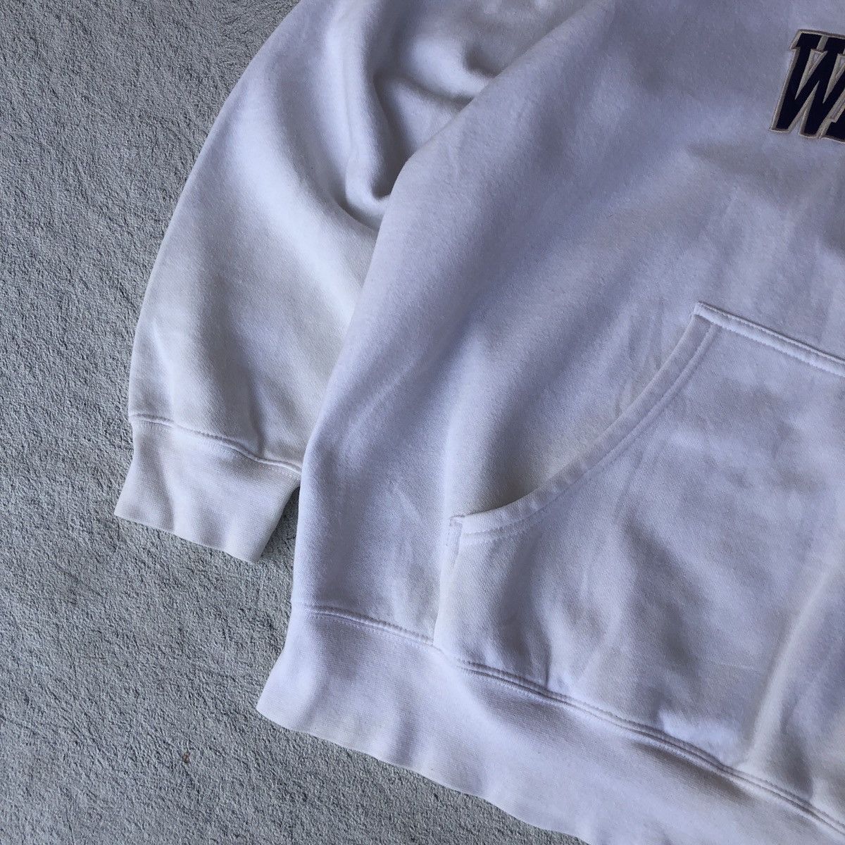 Nike × Vintage 90's Nike Washington Hoodie White Large Size US XL / EU 56 / 4 - 4 Thumbnail