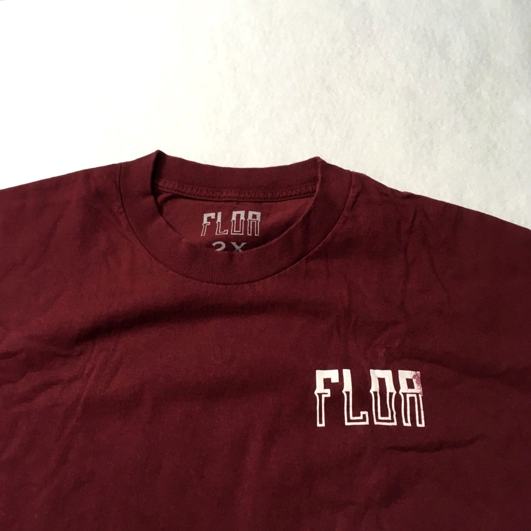 Vintage VINTAGE SKELETON WOMAN ROSE FLOWER burgundy spanish t-shirt spanish double sided Size US XXL / EU 58 / 5 - 7 Thumbnail