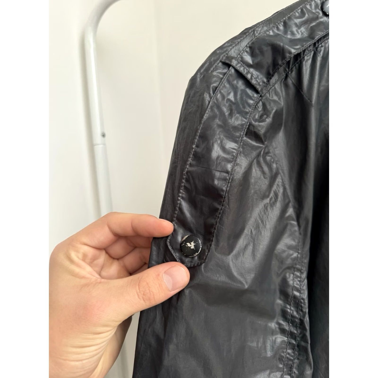 Allsaints VINTAGE AllSaints Jacket Mens Biker Coat 80s 90s Streetwear Gray L Size US L / EU 52-54 / 3 - 7 Thumbnail