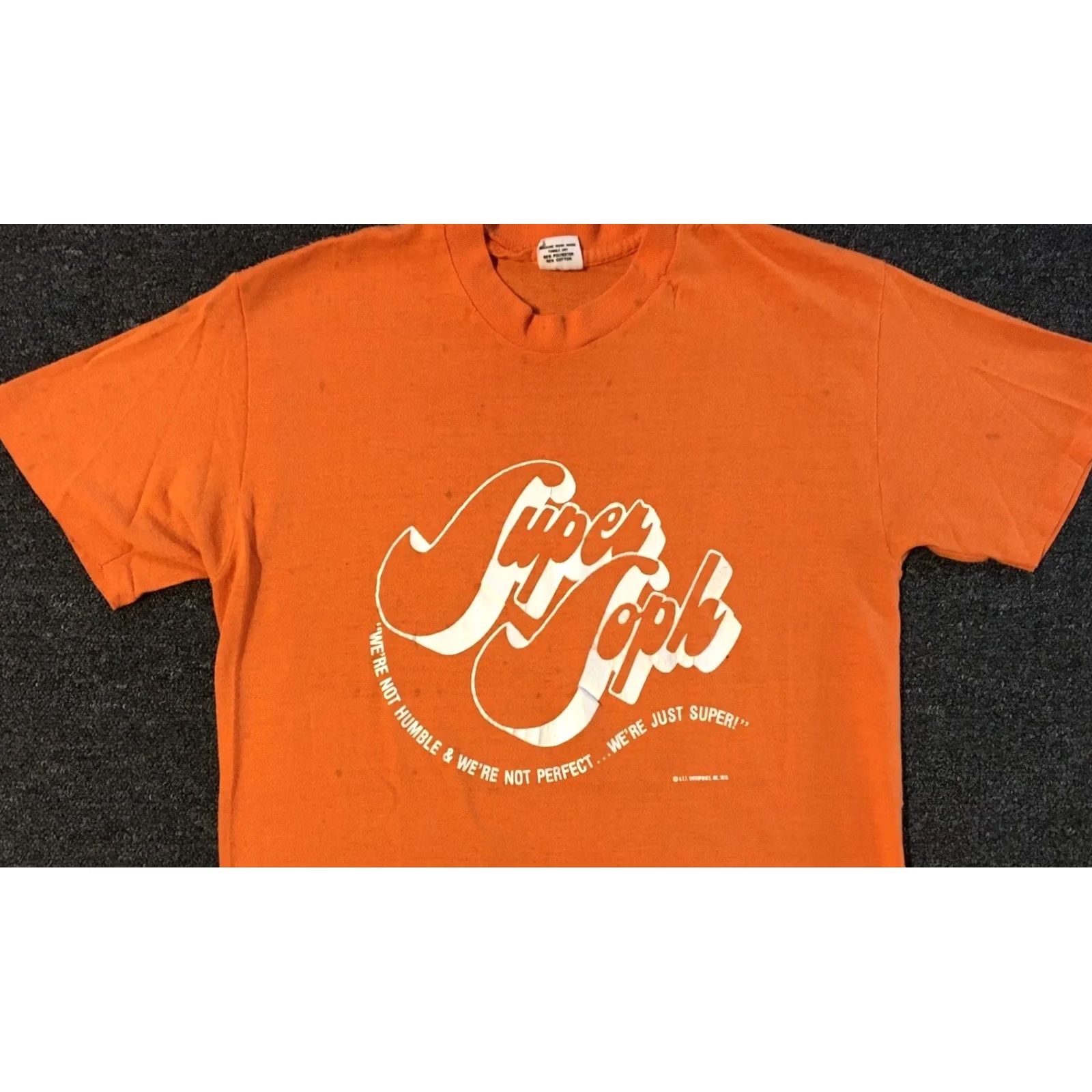 Vintage VINTAGE 70s Super Sophomore Faded Shirt S Orange Nike? Size US S / EU 44-46 / 1 - 5 Thumbnail