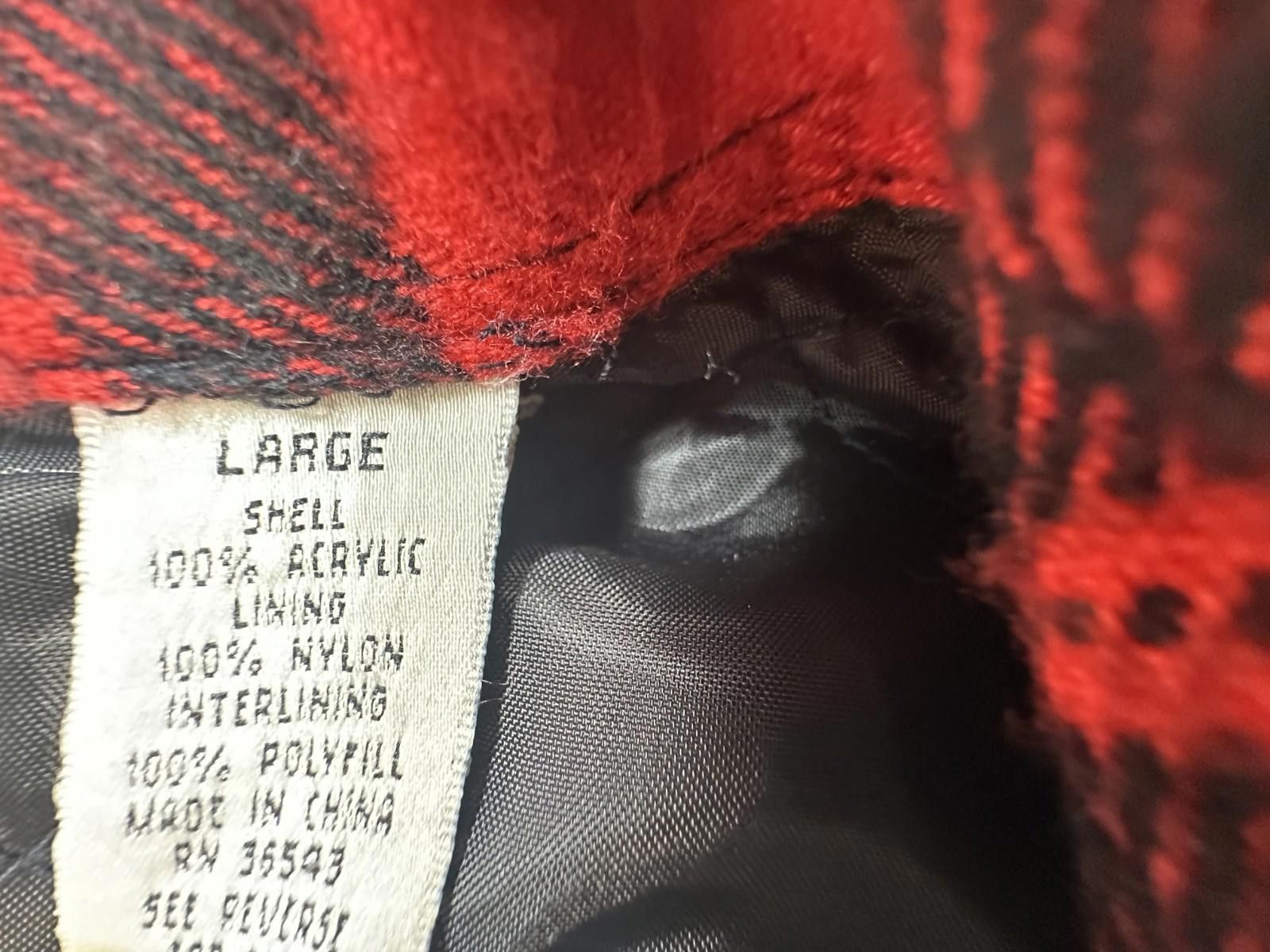 Sears Sears Vintage Plaid Flannel Lined Coat Red Mens Large Size US L / EU 52-54 / 3 - 8 Thumbnail