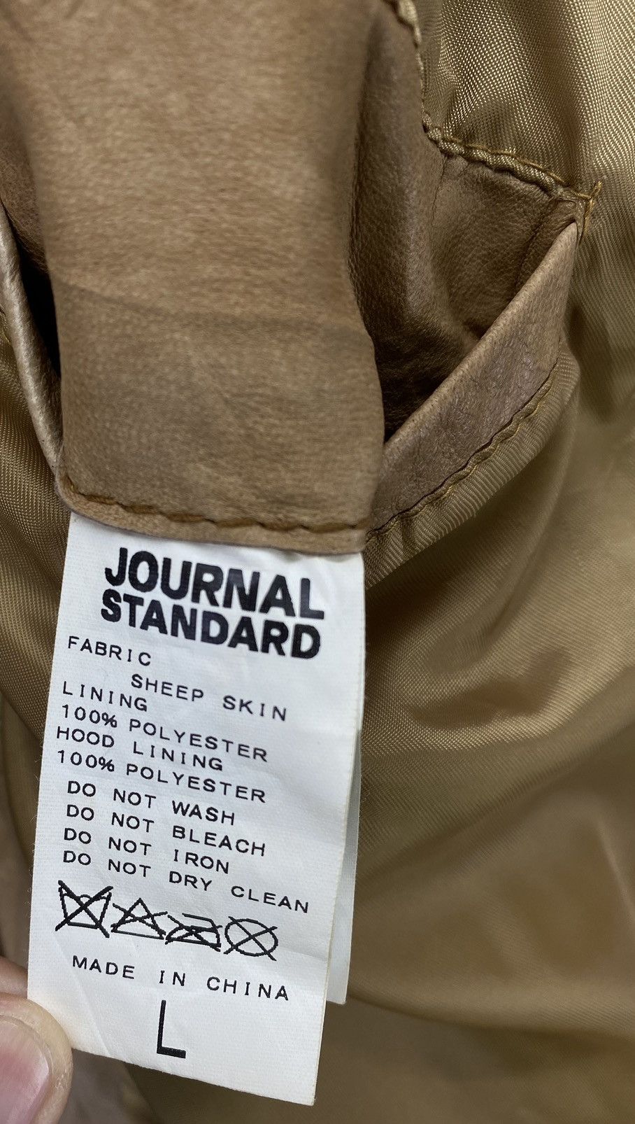 Japanese Brand Vintage Journal Standard Sheep Leather Jacket Size L / US 10 / IT 46 - 10 Thumbnail