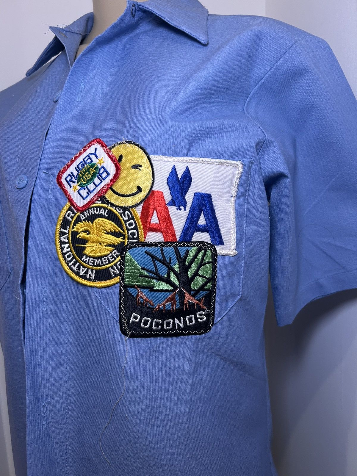 Vintage Unisex Vintage Scattered Patch WorkShirt Size US S / EU 44-46 / 1 - 1 Thumbnail
