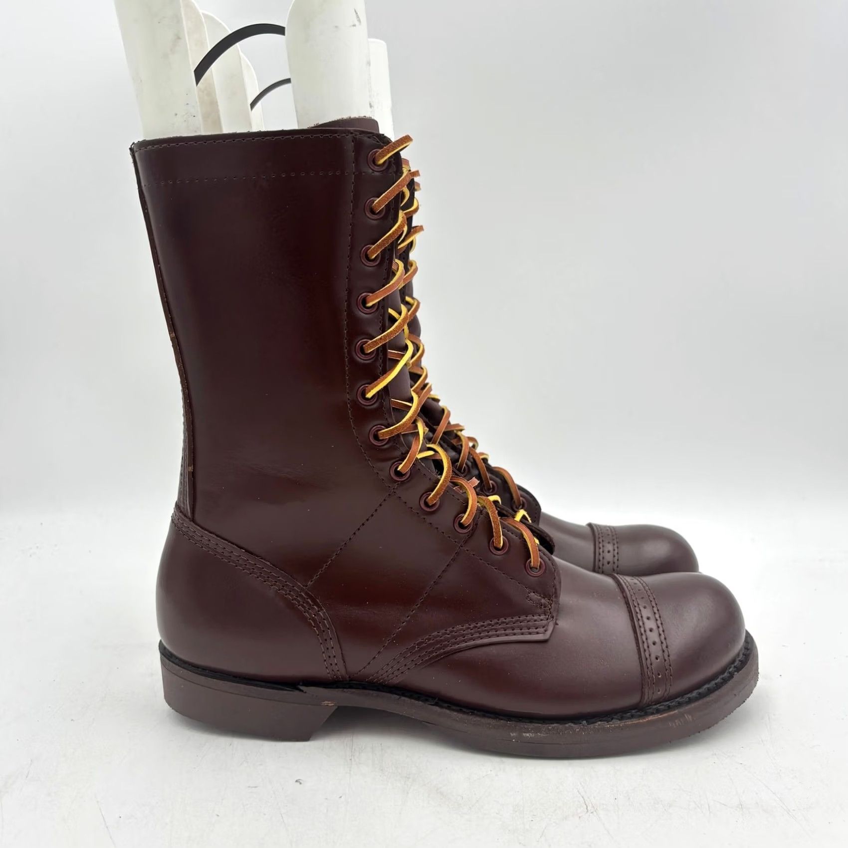 Vintage VINTAGE Corcoran Jump Boots Brown 10" Men’s 13 D Combat Leather Shoes Mens Size US 13 / EU 46 - 3 Thumbnail