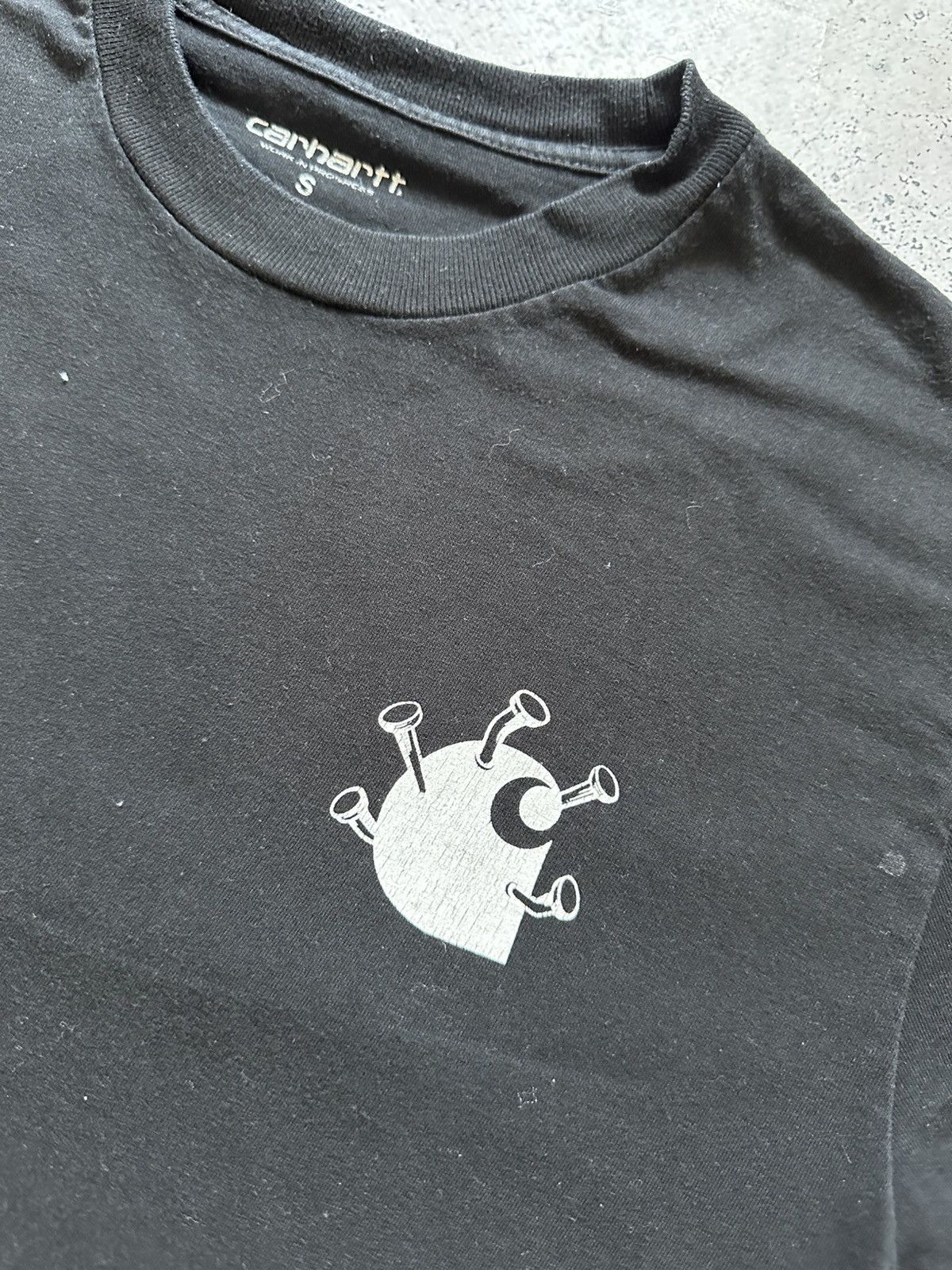 Carhartt × Carhartt Wip Vintage Carhartt Boxy Fit T-shirt Big Logo Y2K Tee Size US S / EU 44-46 / 1 - 2 Thumbnail