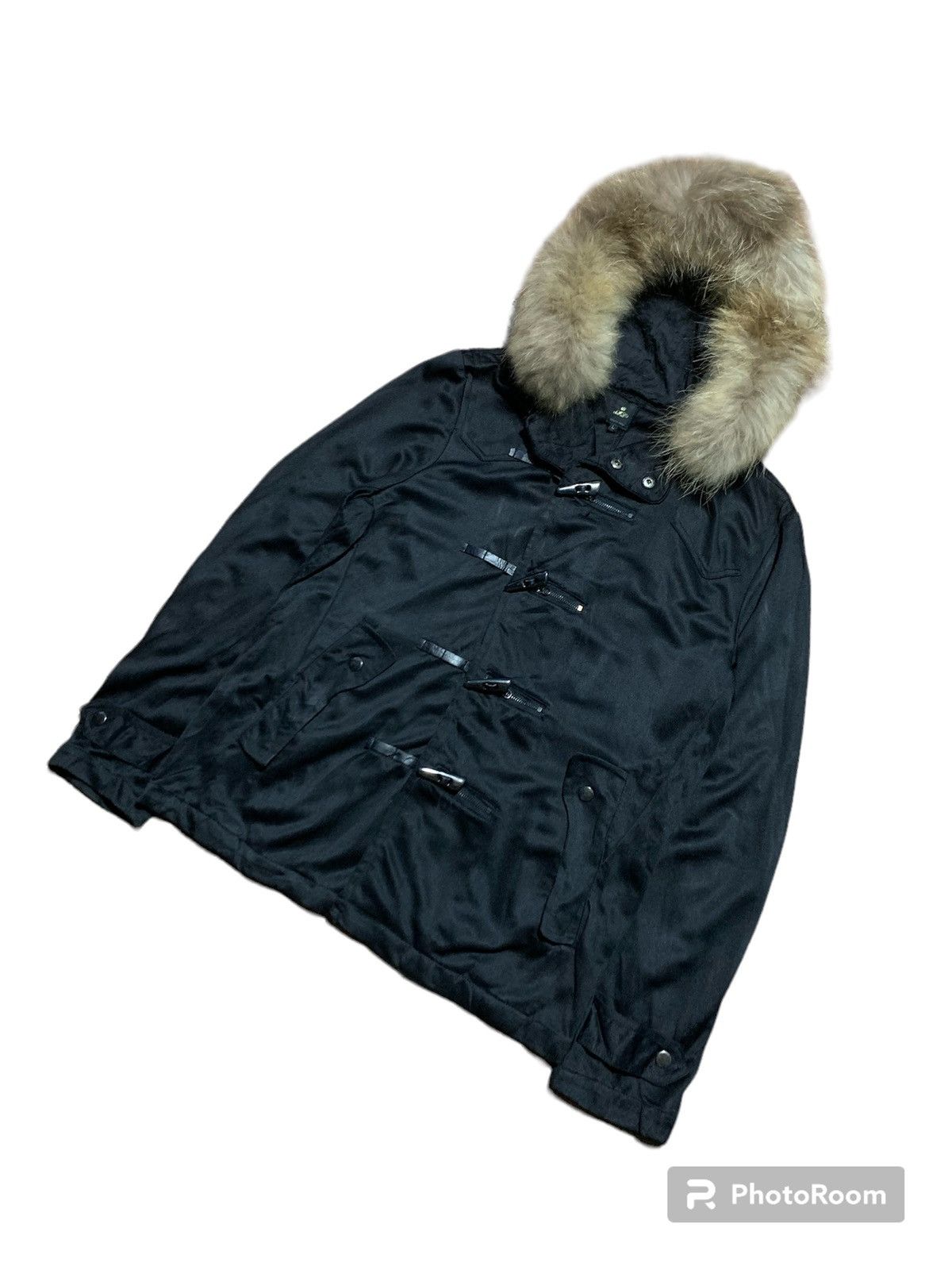 If Six Was Nine × Japanese Brand × Le Grande Bleu (L.G.B.) 2000s SemanticDesign Fur Hoodie punk zip lock bondage Size US M / EU 48-50 / 2 - 3 Thumbnail