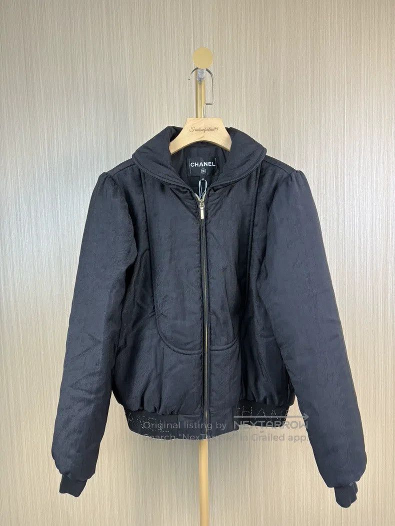 Chanel Chanel Black diamond letter elastic edge jacket Size S / US 4 / IT 40 - 1 Thumbnail