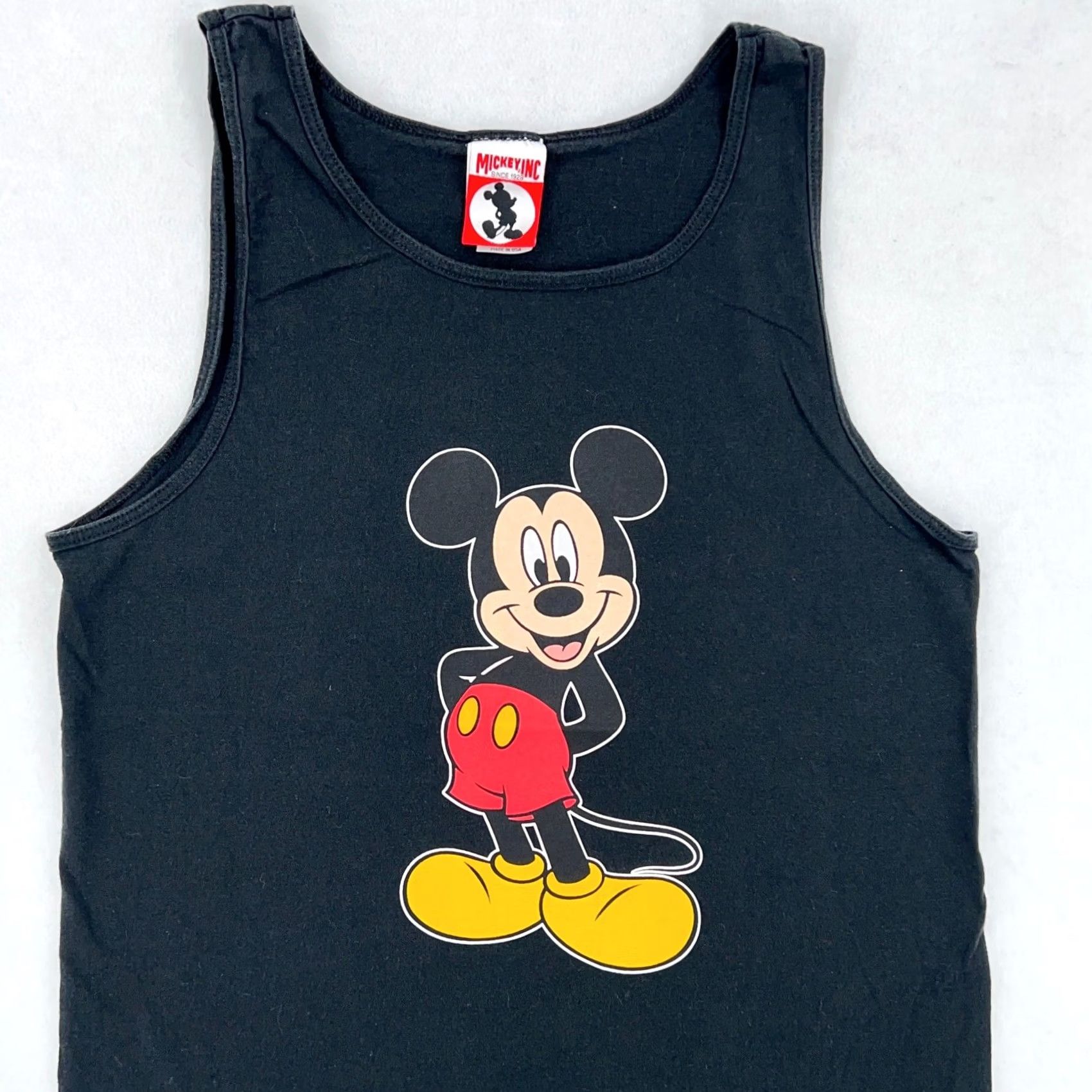 Disney vintage Mickey Mouse Walt Disney T-Shirt Tank Top M black 80s 90s Mens Size US M / EU 48-50 / 2 - 2 Thumbnail