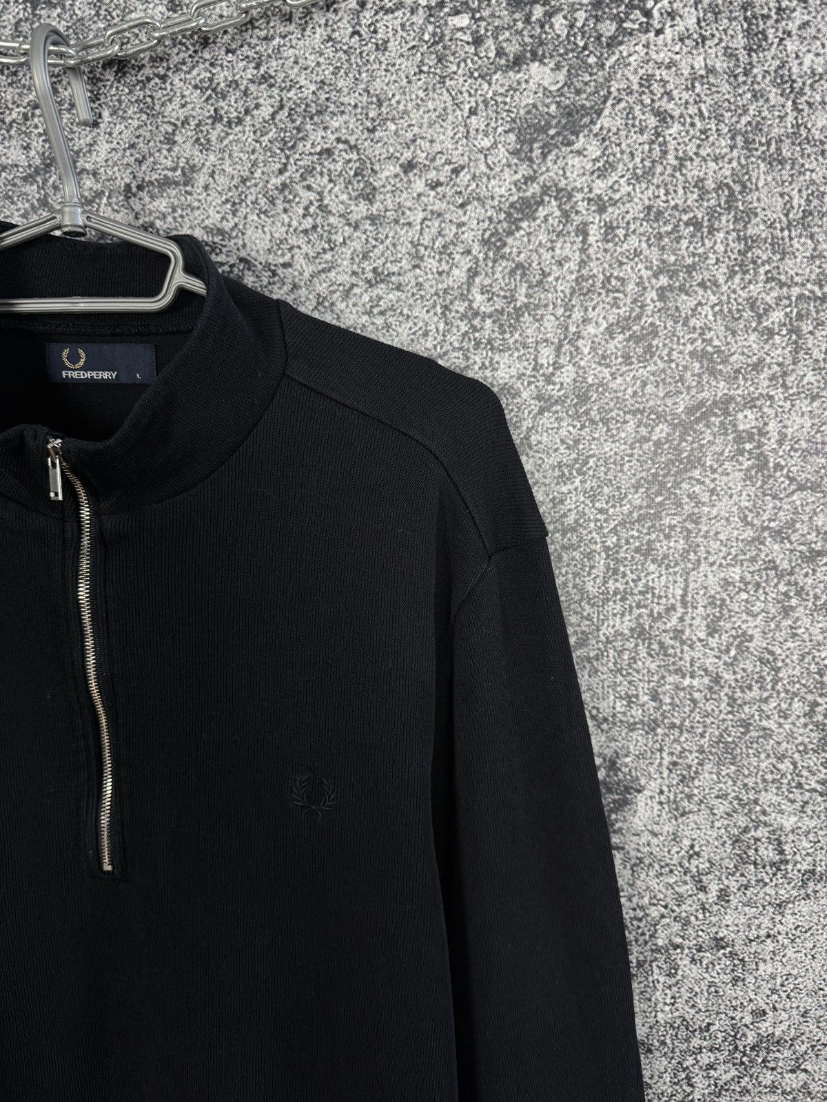 Fred Perry Fred Perry Half Zip Sweatshirt Pullover Casual Black Size L Size US L / EU 52-54 / 3 - 2 Thumbnail