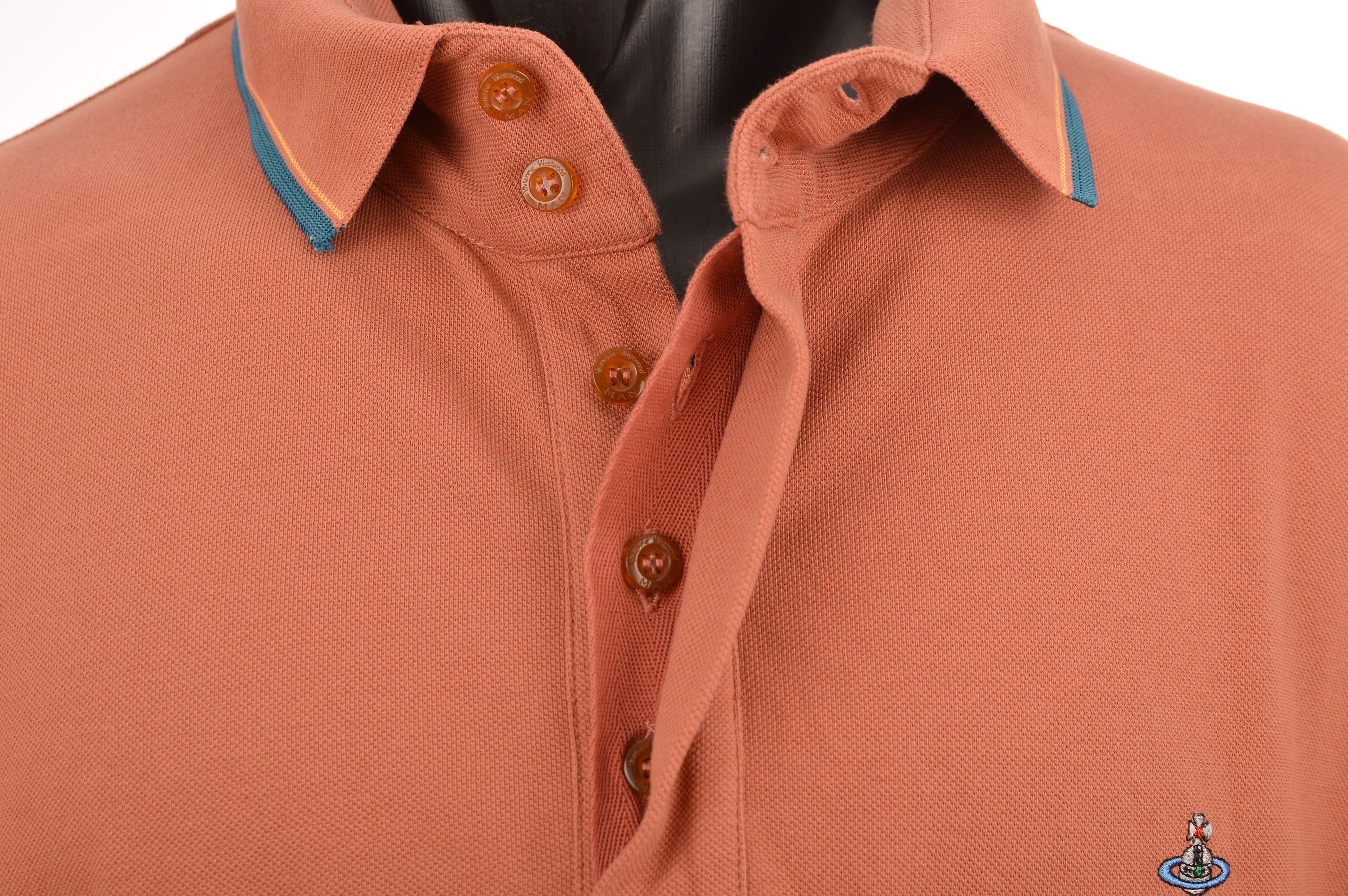 Vivienne Westwood Vivienne Westwood Premium Orb Logo Polo Shirt Size US XXL / EU 58 / 5 - 4 Thumbnail