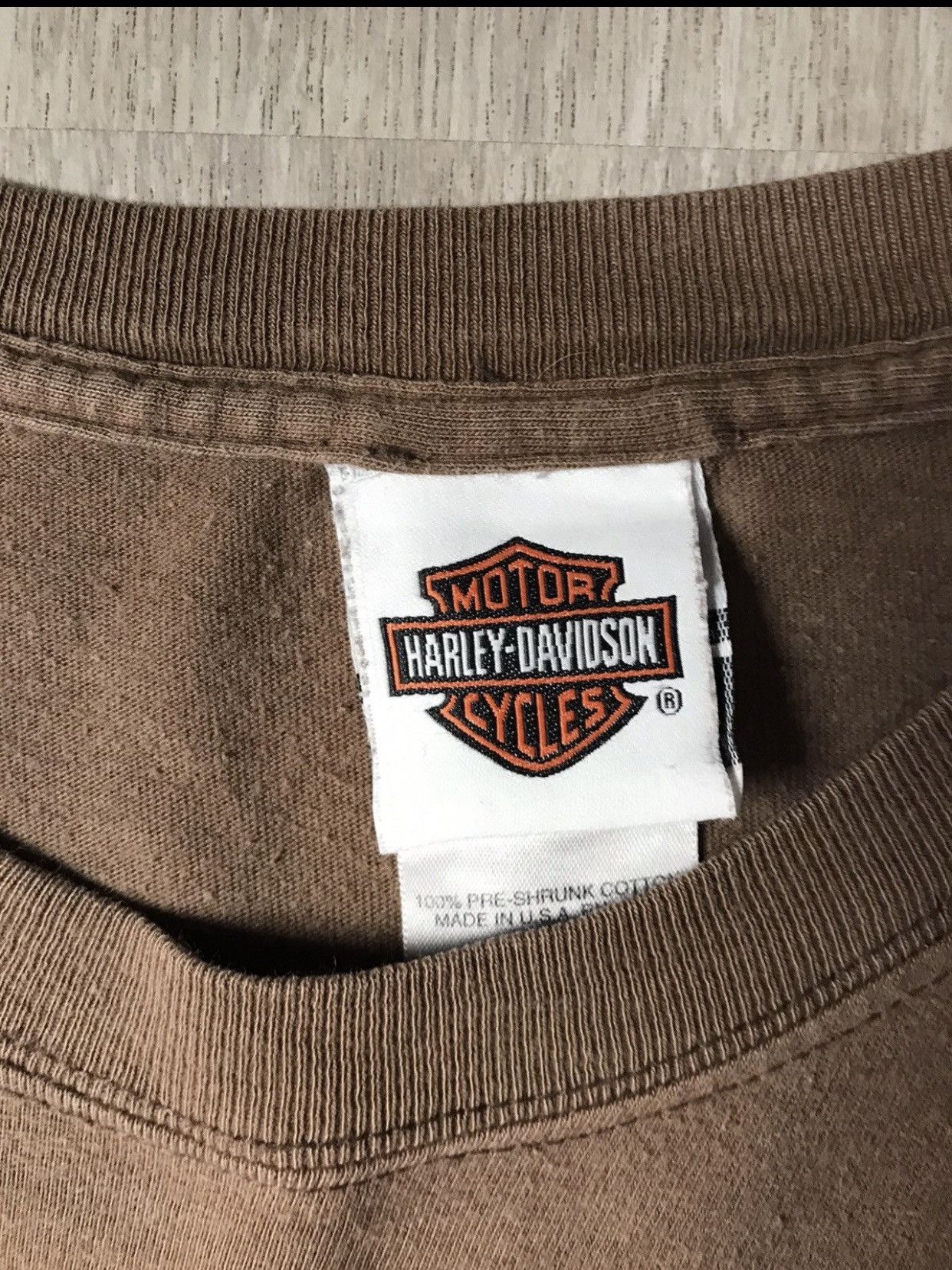 Harley Davidson vintage 80s rare faded harley davidson grange Logo shirt Size US XXL / EU 58 / 5 - 6 Thumbnail