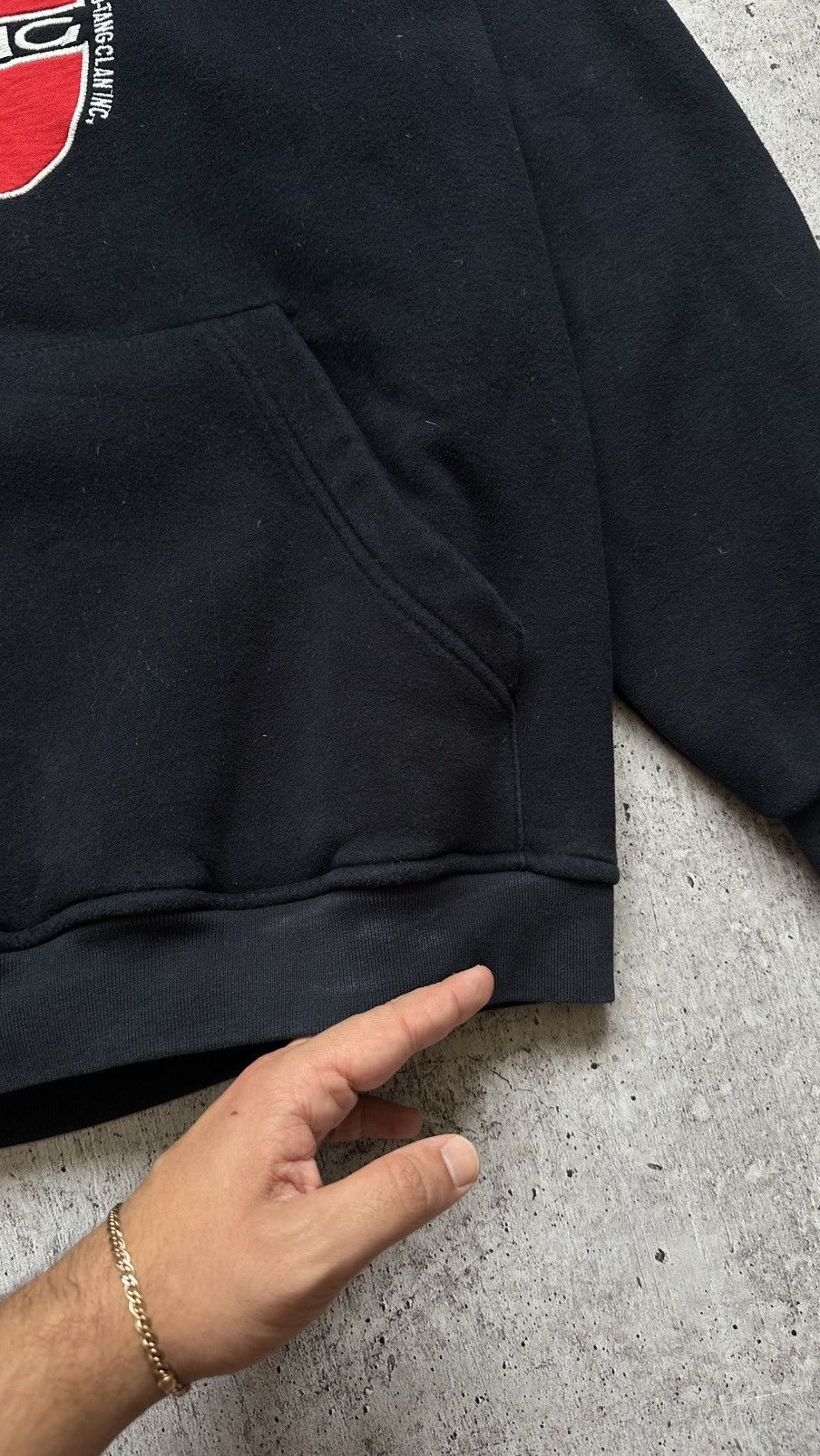 Band Tees 90s WU-TANG CLAN VINTAGE FLEECE HOODIE Size US L / EU 52-54 / 3 - 8 Thumbnail