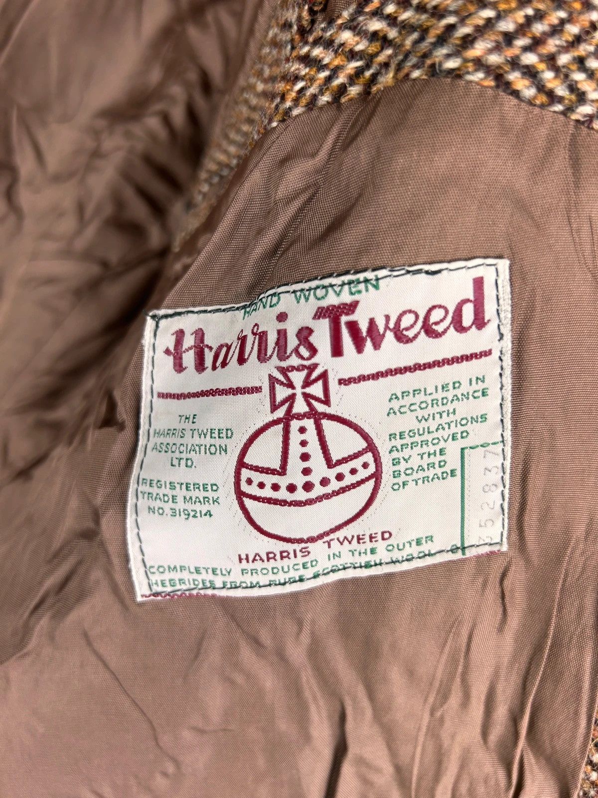 Harris Tweed Harris Tweed Woolen blazer classic brown beige Size 48L - 6 Thumbnail