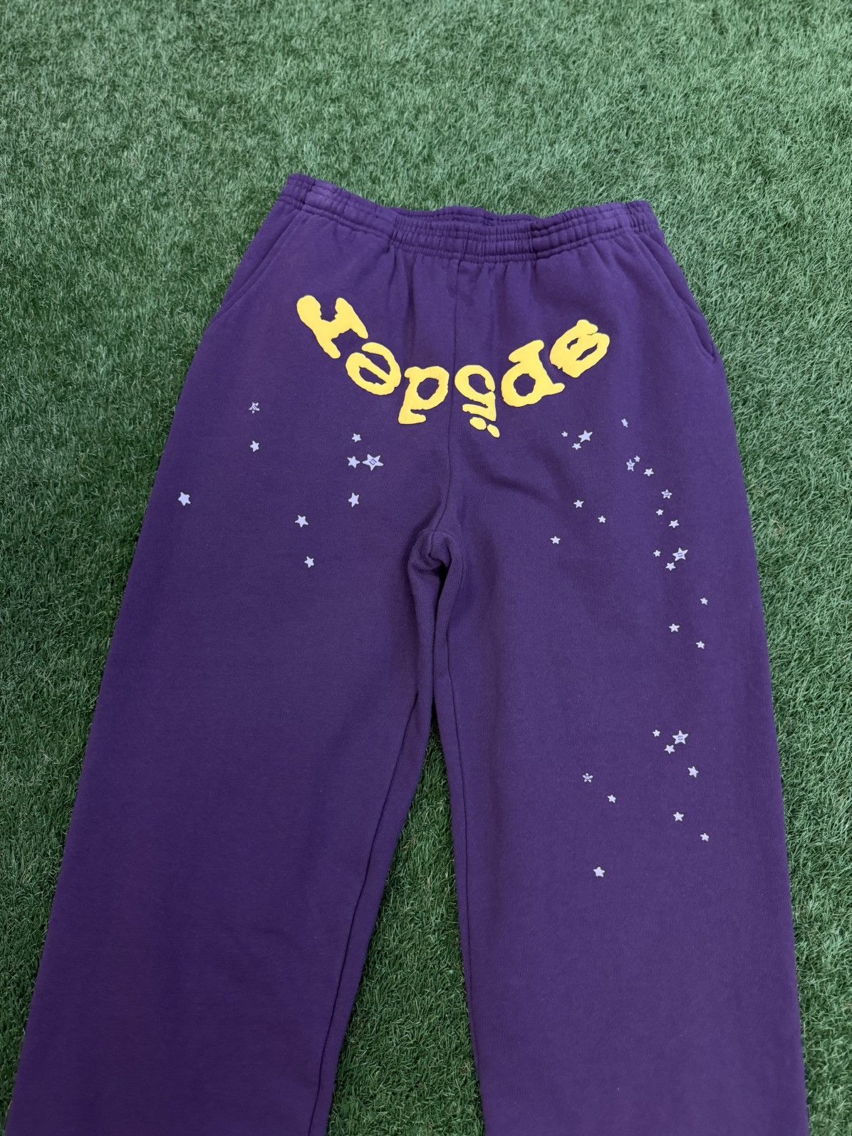 Sp5der Spider Worldwide Purple Sweatpants Size M (NEW) Size US 30 / EU 46 - 4 Thumbnail