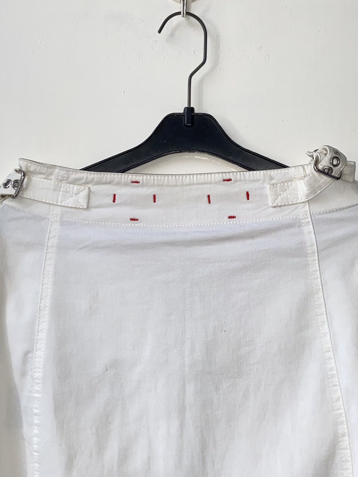 Prada PRADA White Midi Skirt Size 23" - 3 Thumbnail