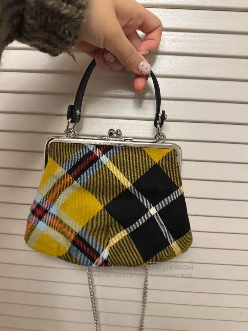 Vivienne Westwood Vivienne Westwood size os Yellow Plaid Canvas with Chain St Size ONE SIZE - 3 Thumbnail