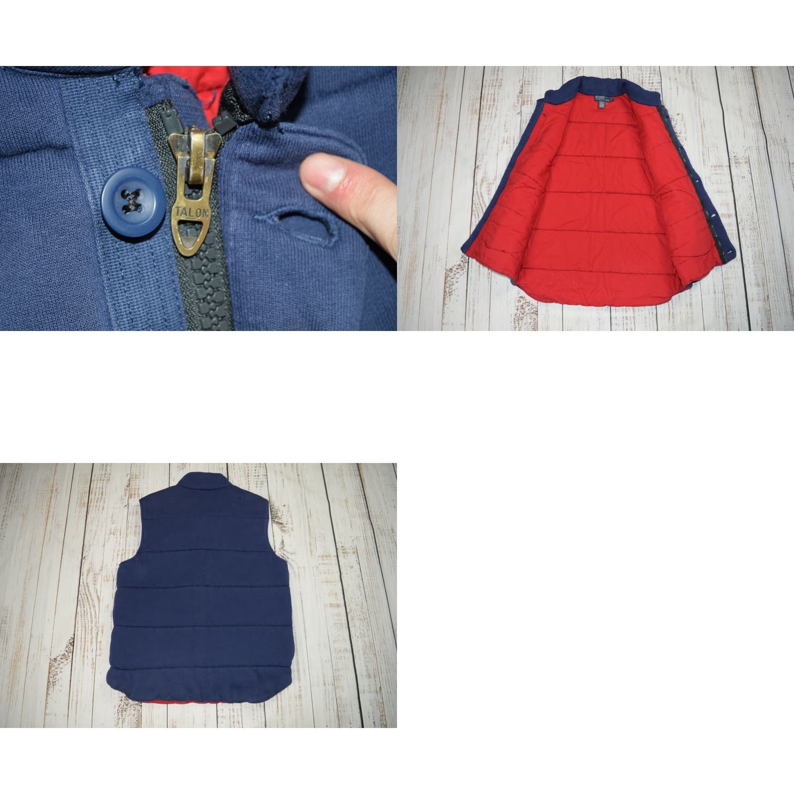 Polo Ralph Lauren VINTAGE Polo Ralph Lauren Vest POLO RALPH LAUREN COTTON QUILTED NAVY BLUE W/ RED LINER POCKETED L L Mens Size US L / EU 52-54 / 3 - 8 Thumbnail