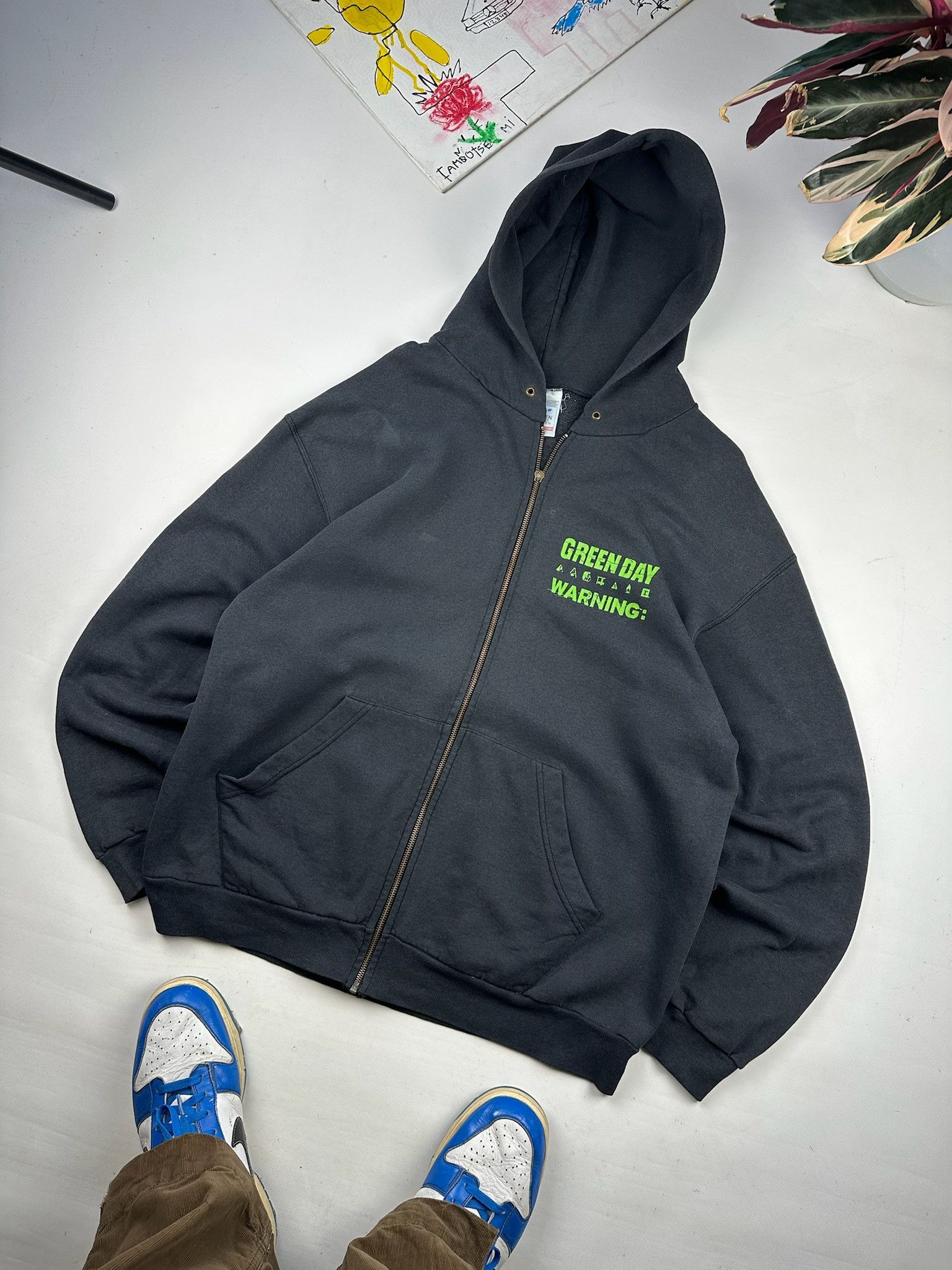 Band Tees VINTAGE 90s GREEN DAY HOODIE ZIP Size US XL / EU 56 / 4 - 3 Thumbnail