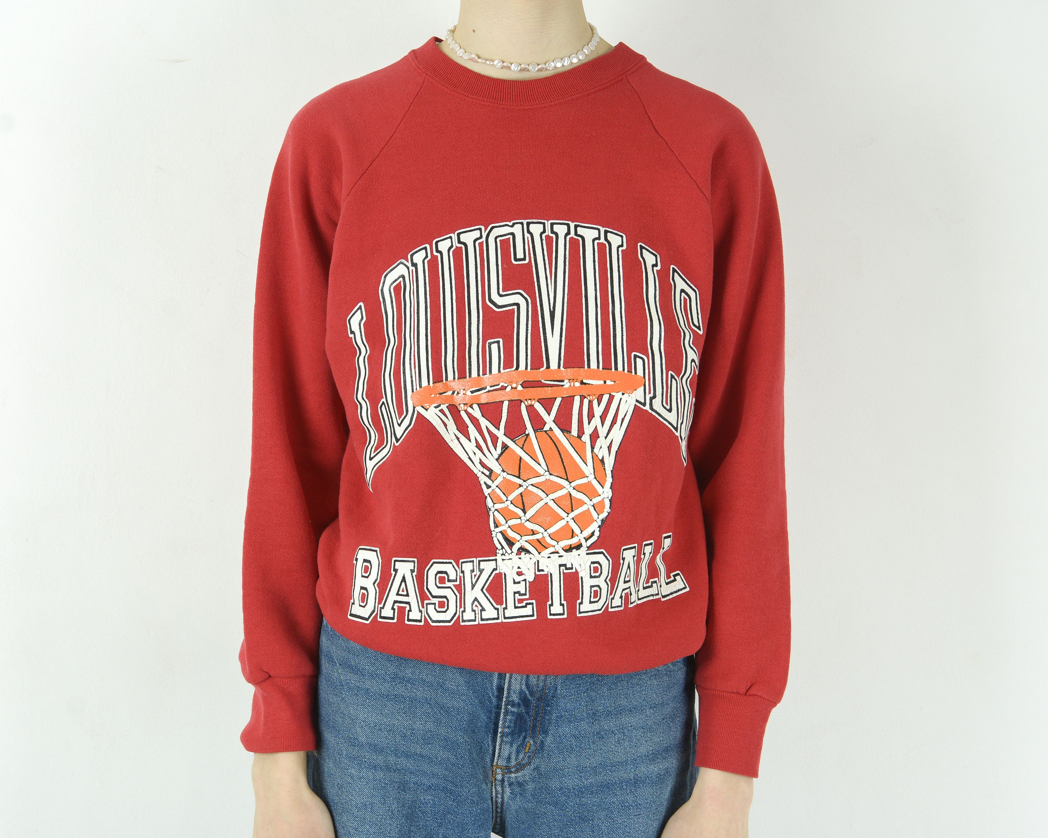 Other × Vintage LOUISVILLE BASKETBALL Pullover Jumper Sweater Sweatshirt Size XS / US 0-2 / IT 36-38 - 4 Thumbnail