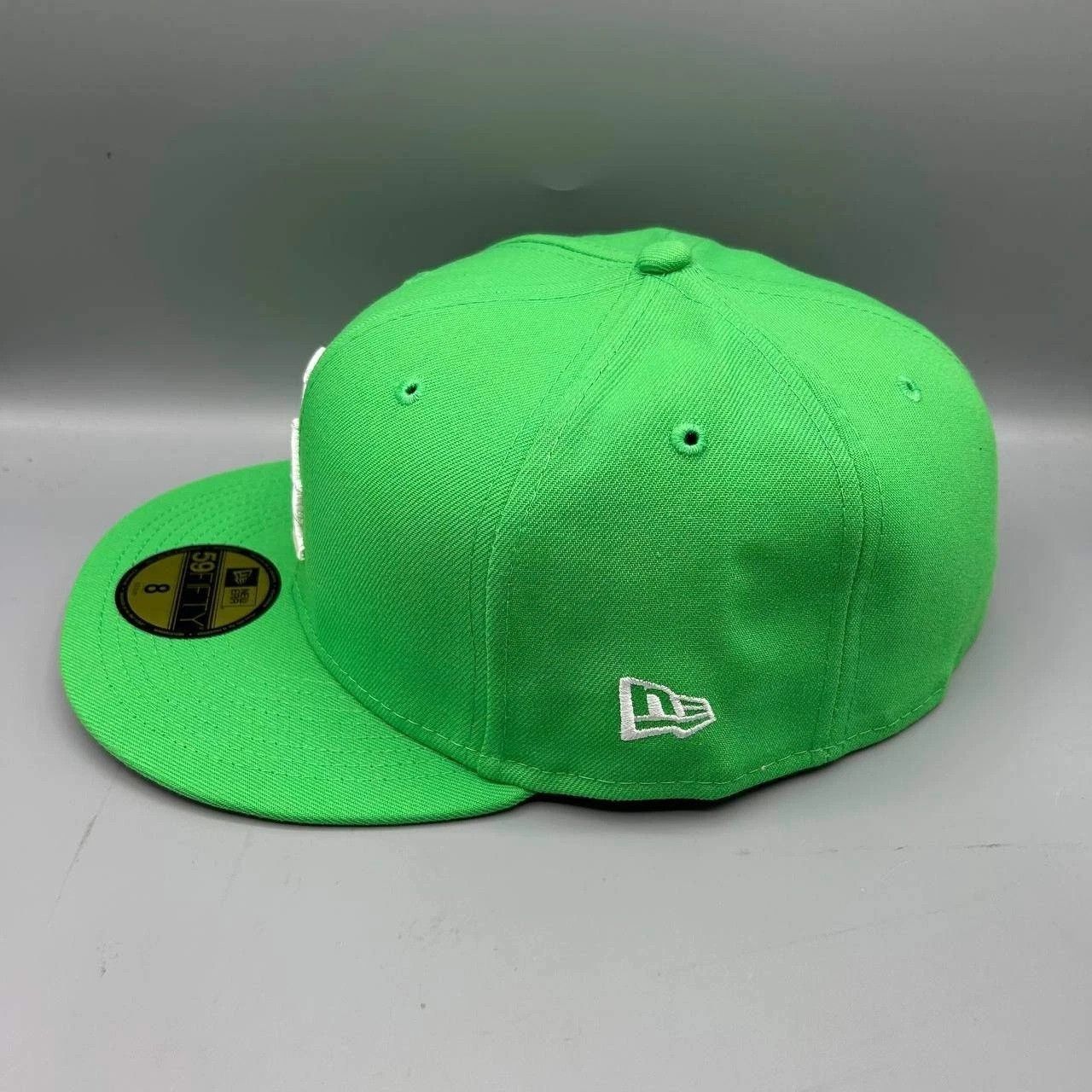 New Era Los Angeles LA Dodgers Hat Men 8 Green MLB Fitted Cap New Size ONE SIZE - 3 Thumbnail