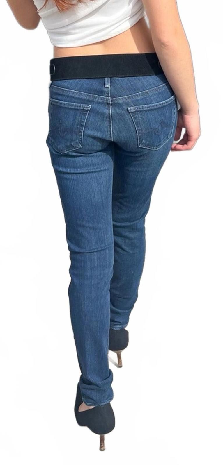 AG Adriano Goldschmied AG Dark Wash The Legging Ankle Super Skinny Ankle Size 24" / US 00 / IT 34 - 2 Thumbnail