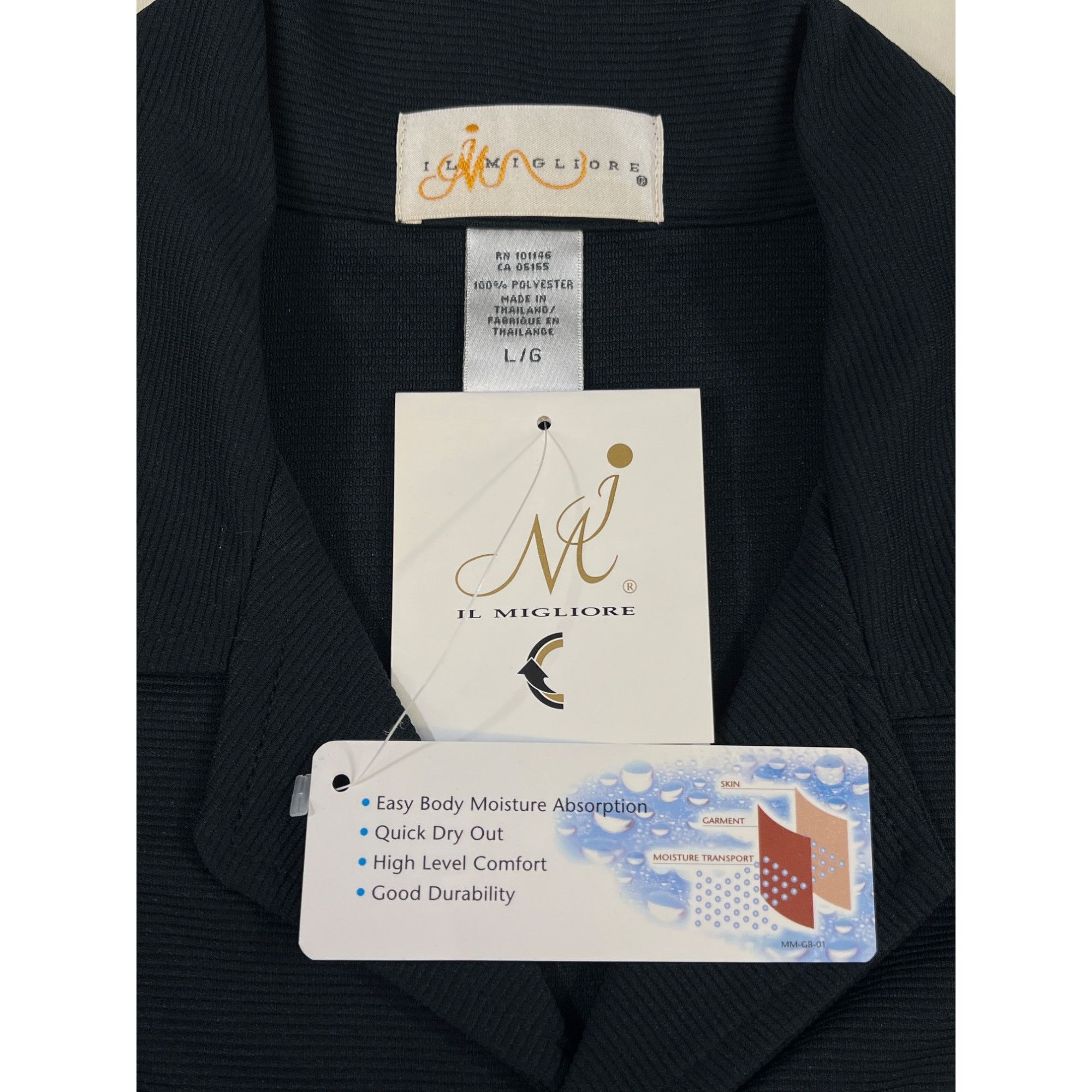 Other Il Migliore Mens Midnight Navy Short Sleeve Button down Size Size US L / EU 52-54 / 3 - 8 Thumbnail