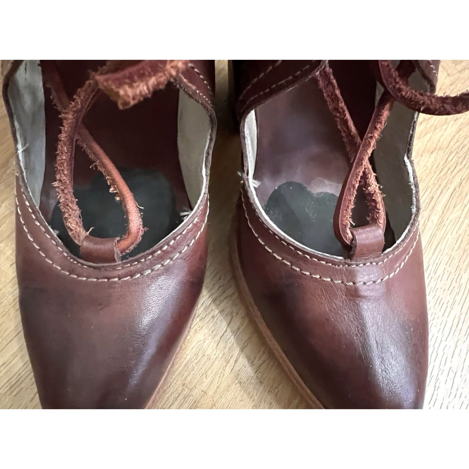 FREEBIRD Freebird By Steven Bootie Womens 7 Red Distressed Suede Leather Insole Block Heel EUC Size US 7 / IT 37 - 7 Thumbnail