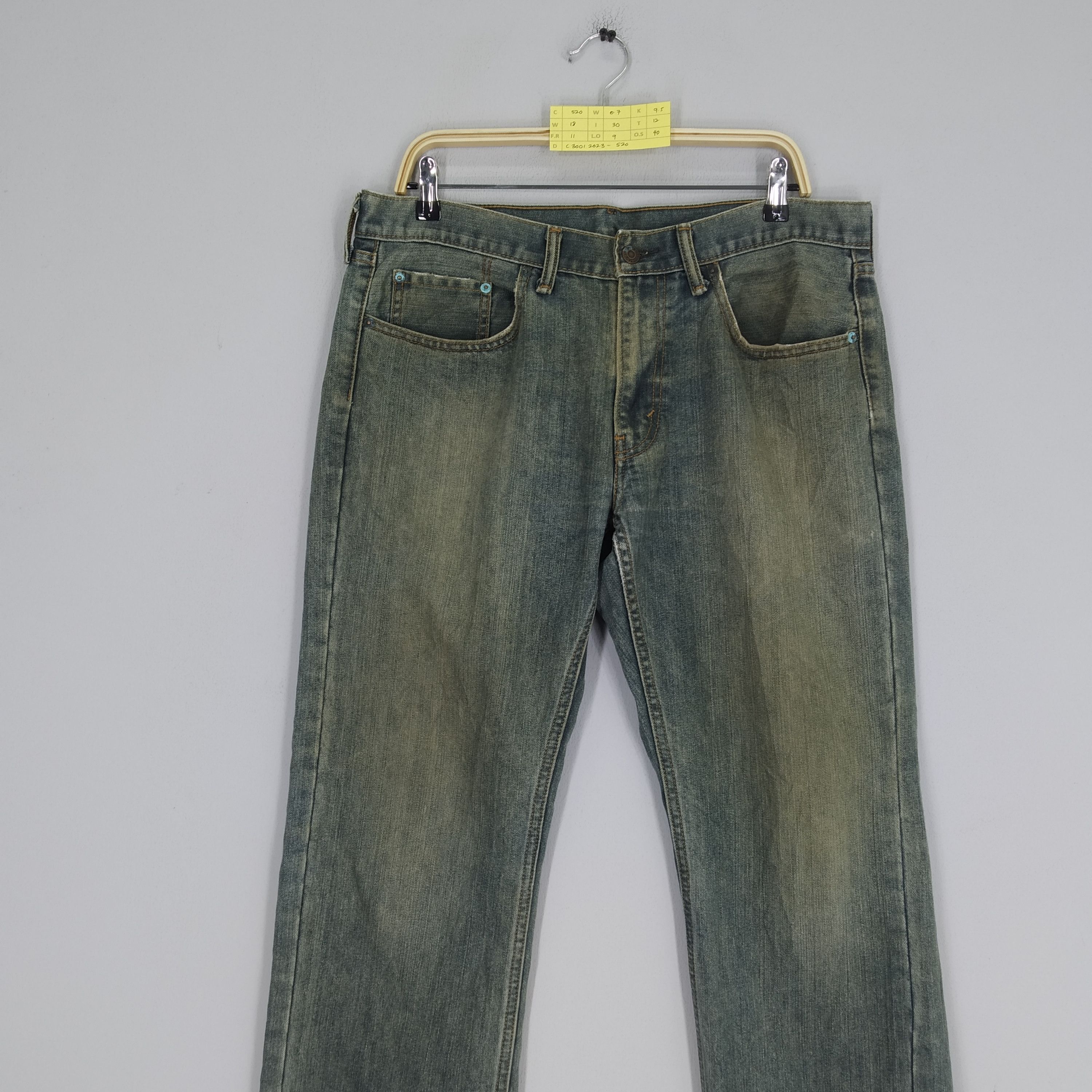 Jean Vintage Levi's 559 Single R Stone Wash Destroy Ripped Denim Size US 36 / EU 52 - 3 Thumbnail