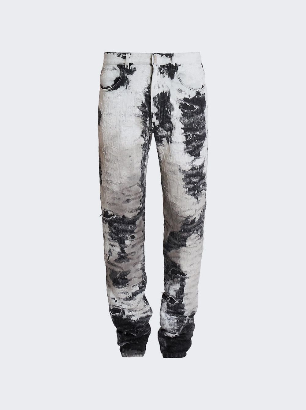 Givenchy o1mle0426 Slim Fit 5 Pocket Denim Jeans in White/Black Size US 30 / EU 46 - 1 Thumbnail
