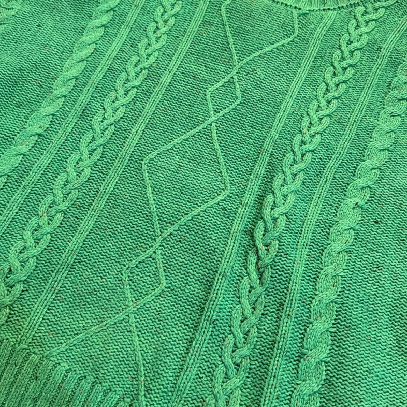 Sanctuary Sanctuary Mod Cable Sweater - Electric Green Size L Size L / US 10 / IT 46 - 6 Thumbnail