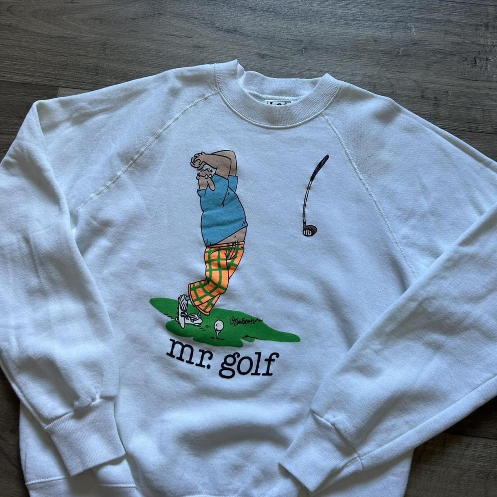 Lee 80’s Mr. Golf Jim Benton Lee crewneck sweatshirt art size L Size US L / EU 52-54 / 3 - 2 Thumbnail