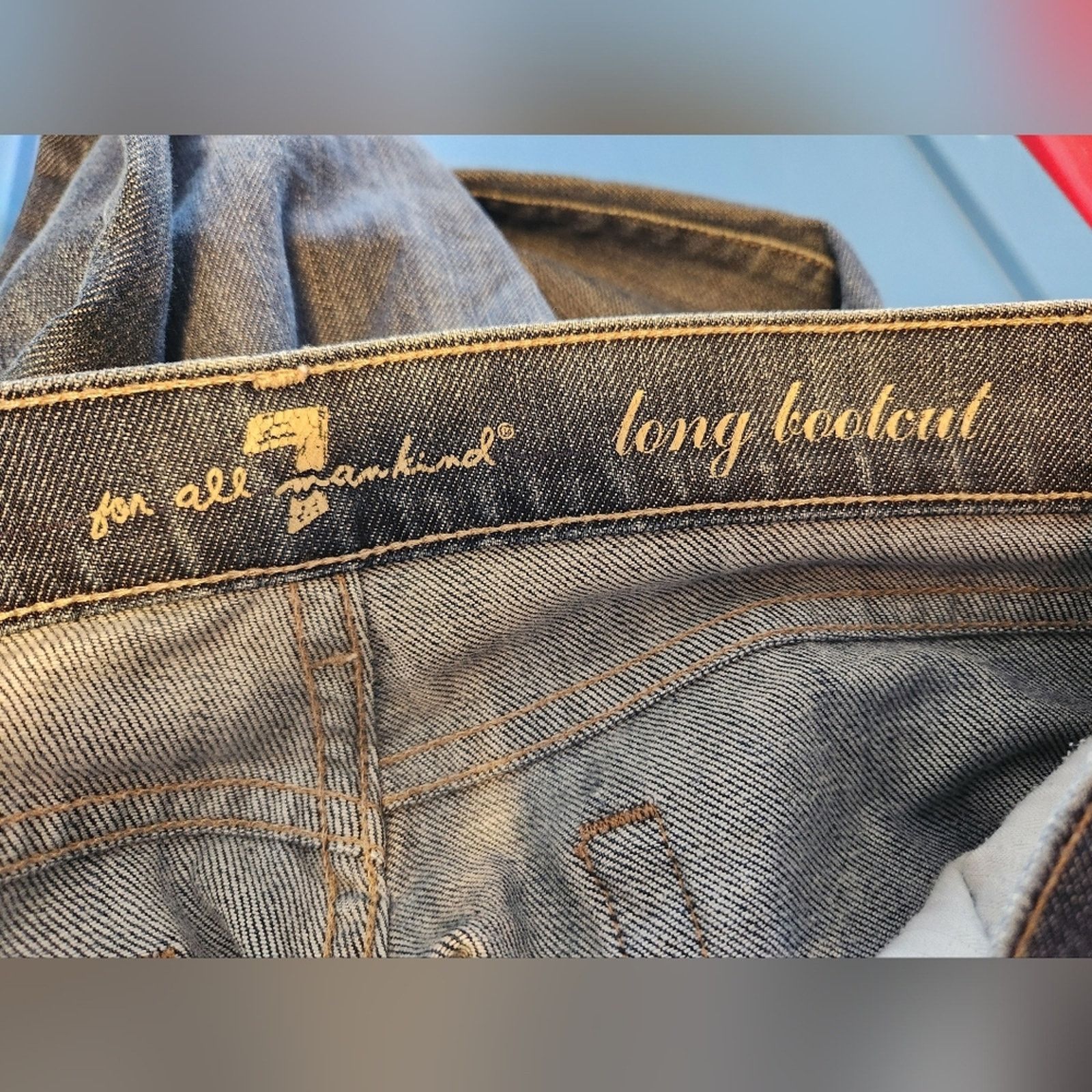 7 For All Mankind 7 For All Mankind Long Bootcut Jeans 28 low rise Size 28" / US 6 / IT 42 - 5 Thumbnail