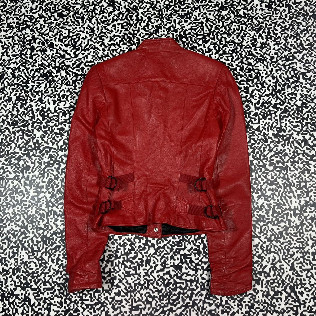 Japanese Brand Vintage Y2K Japanese Leather Jacket With Straps Moto Style Size S / US 4 / IT 40 - 18 Thumbnail