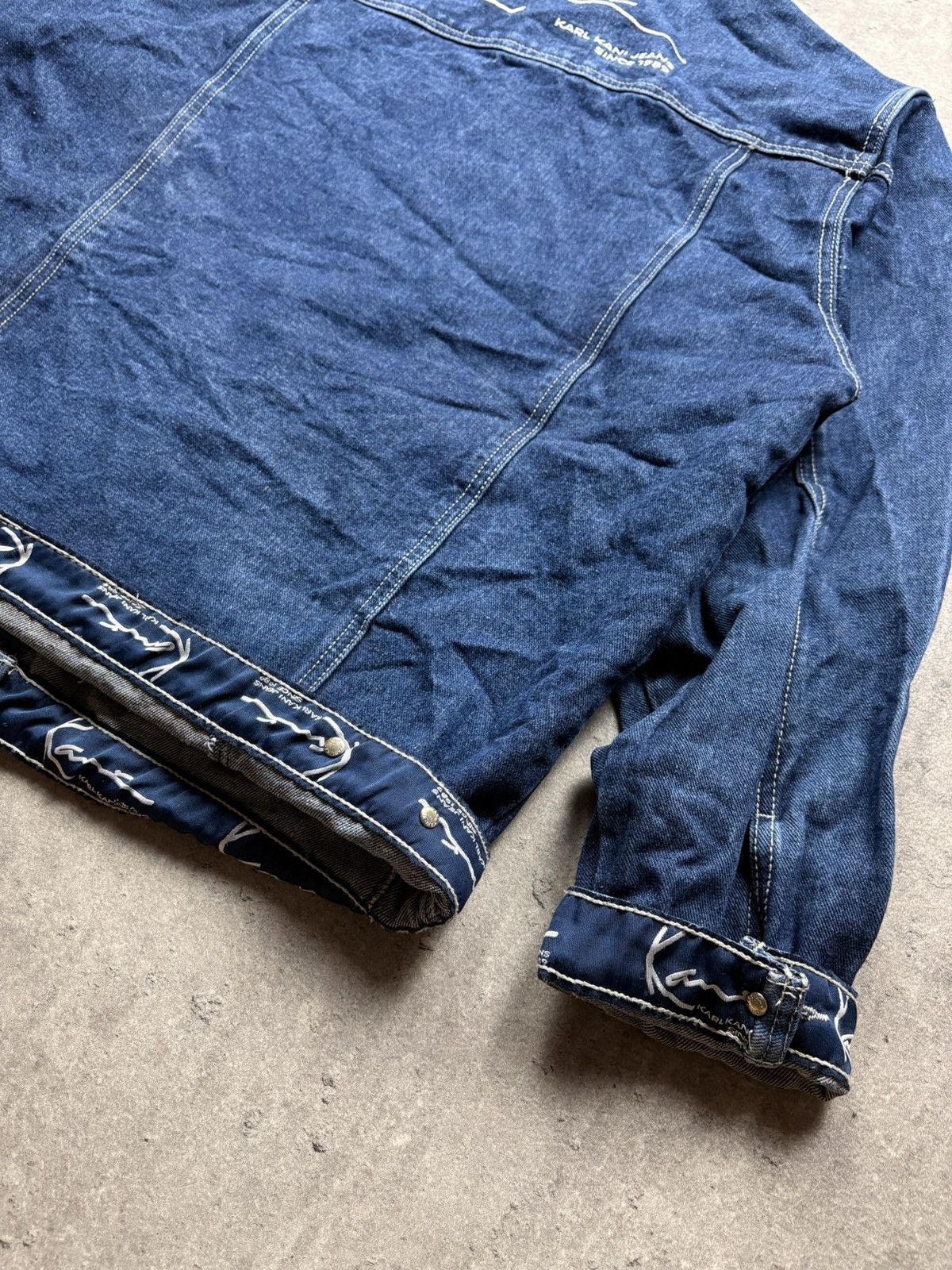 Karl Kani Karl Kani Vintage Denim Jacket – Embroidered Logo big logo Size US M / EU 48-50 / 2 - 6 Thumbnail