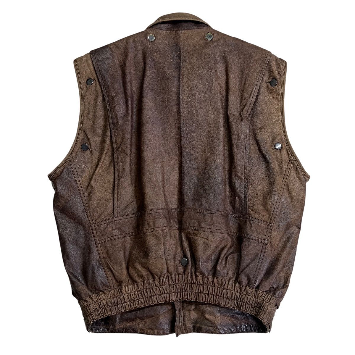 Issey Miyake 🔥 80s Issey Miyake Men Cargo Cowhide Leather shearling liner Size US M / EU 48-50 / 2 - 7 Thumbnail