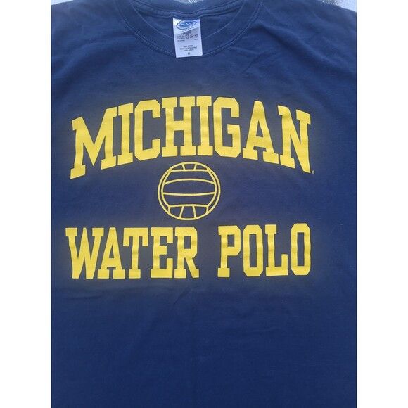 NCAA Vtg Michigan Wolverines Water Polo University T-Shirt Y2k Size US M / EU 48-50 / 2 - 2 Thumbnail