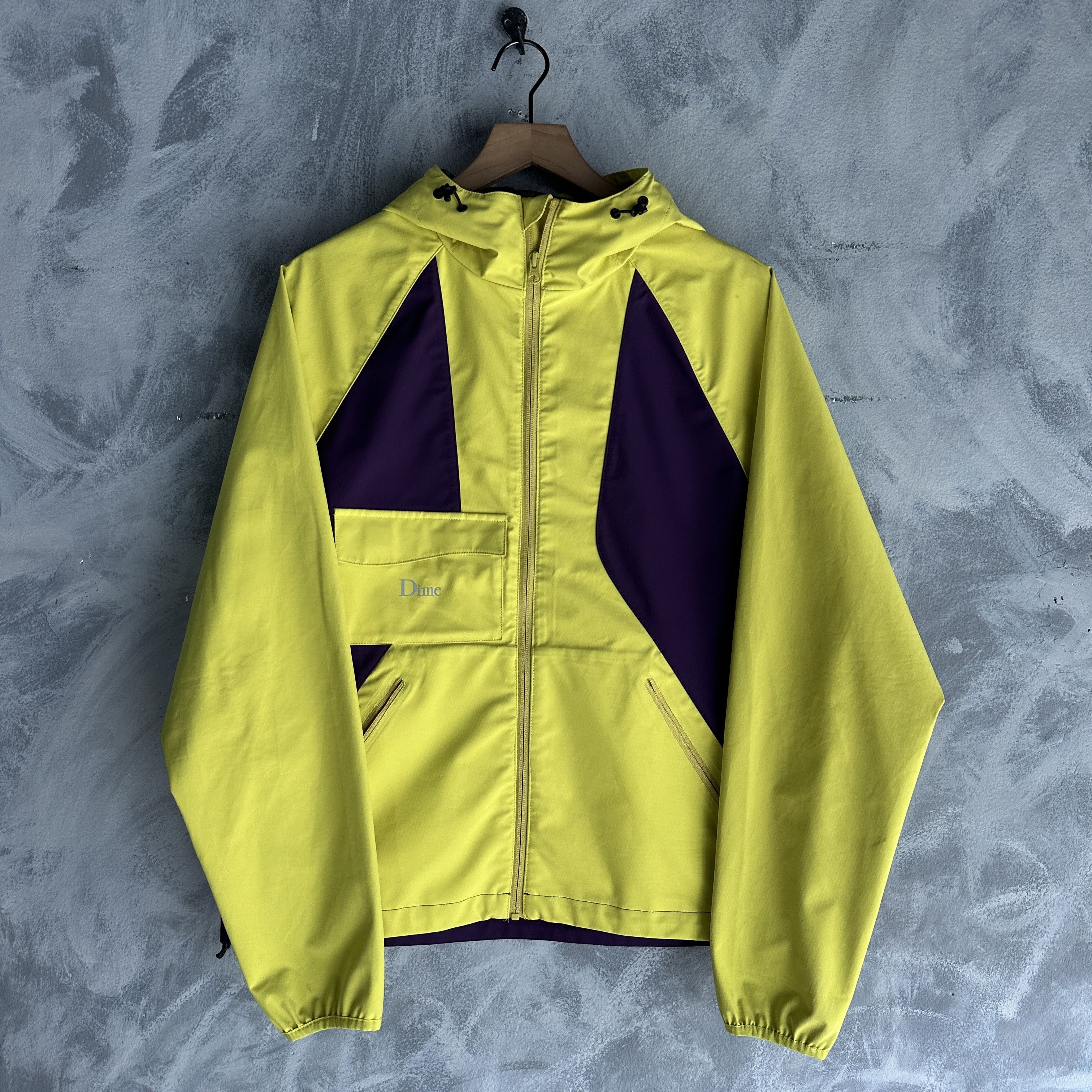 Dime Dime MTL Geometric Windbreaker Jacket Mens Small Lightweight Size US S / EU 44-46 / 1 - 1 Thumbnail
