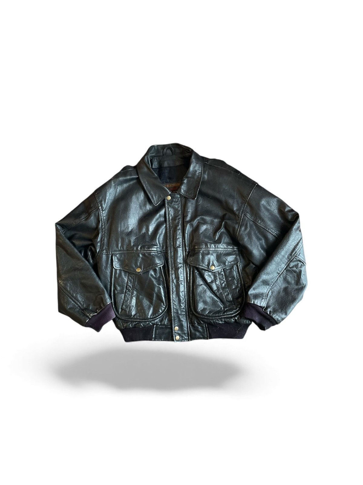Other 80s Leather Aviator Jacket Size US M / EU 48-50 / 2 - 1 Thumbnail