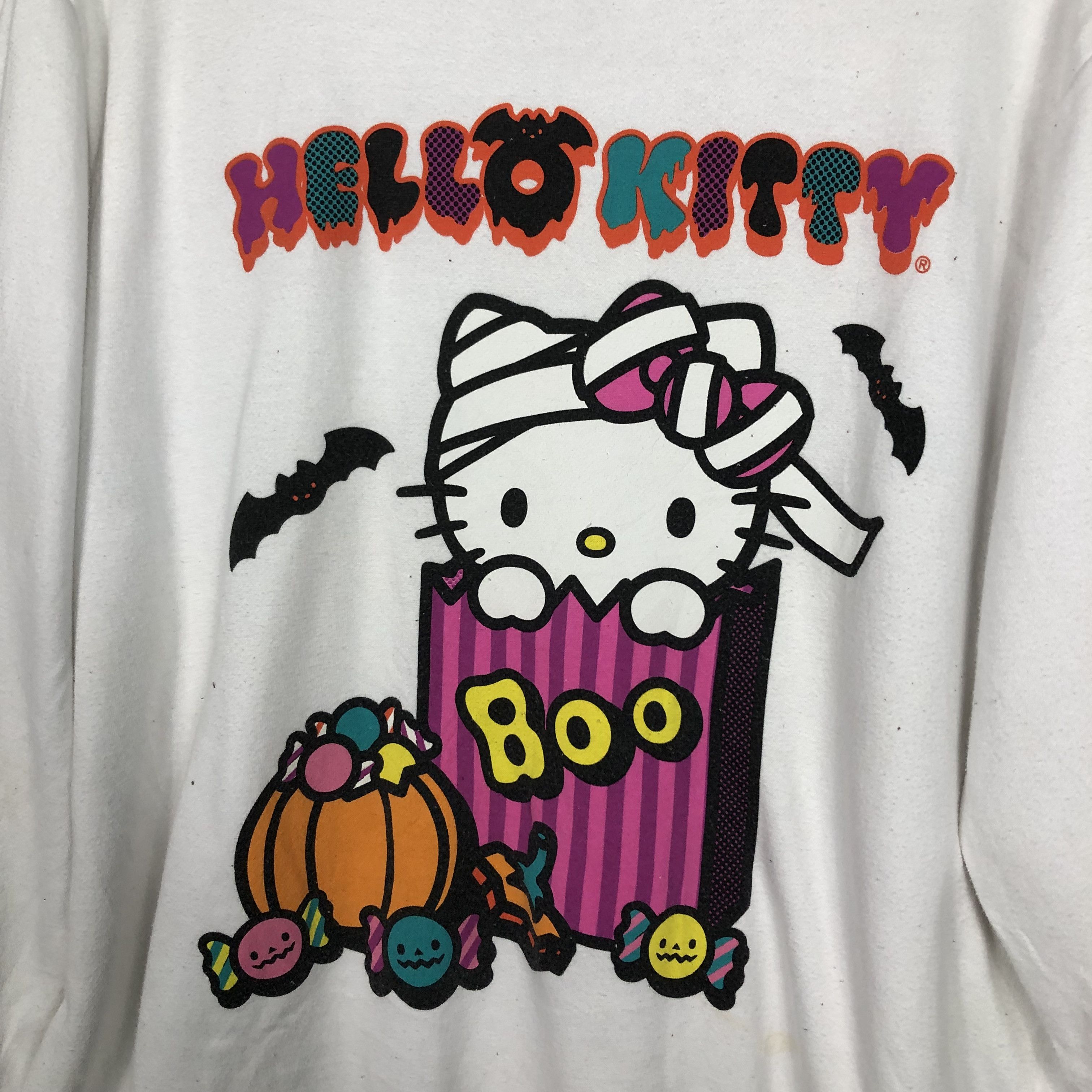 Japanese Brand 📌Vintage Sweatshirt Cewneck Hello Kitty Big Logo Size US M / EU 48-50 / 2 - 13 Thumbnail