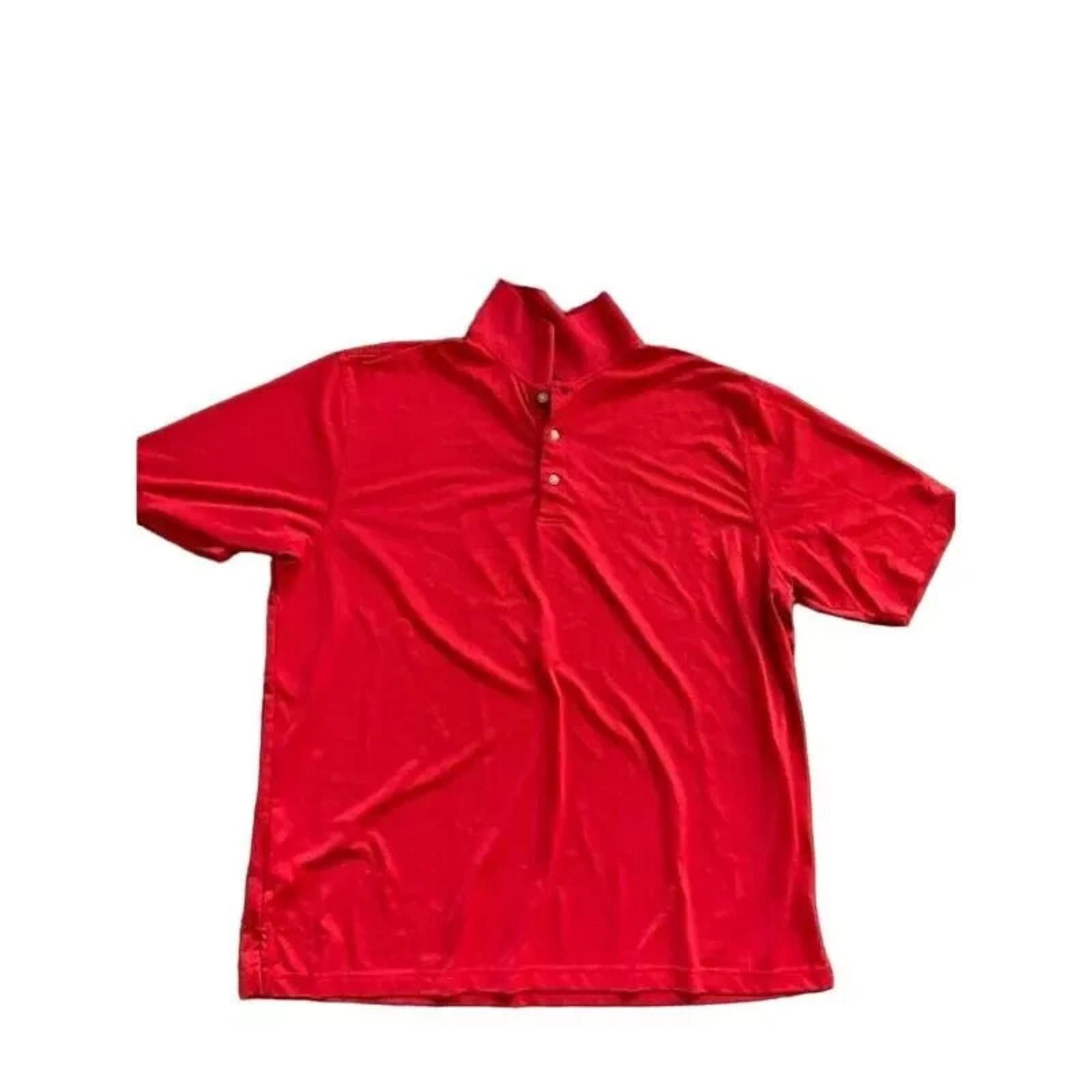 The Unbranded Brand 3XL Tall Short Sleeve Men's Red Polo Shirt Size US XXL / EU 58 / 5 - 7 Thumbnail
