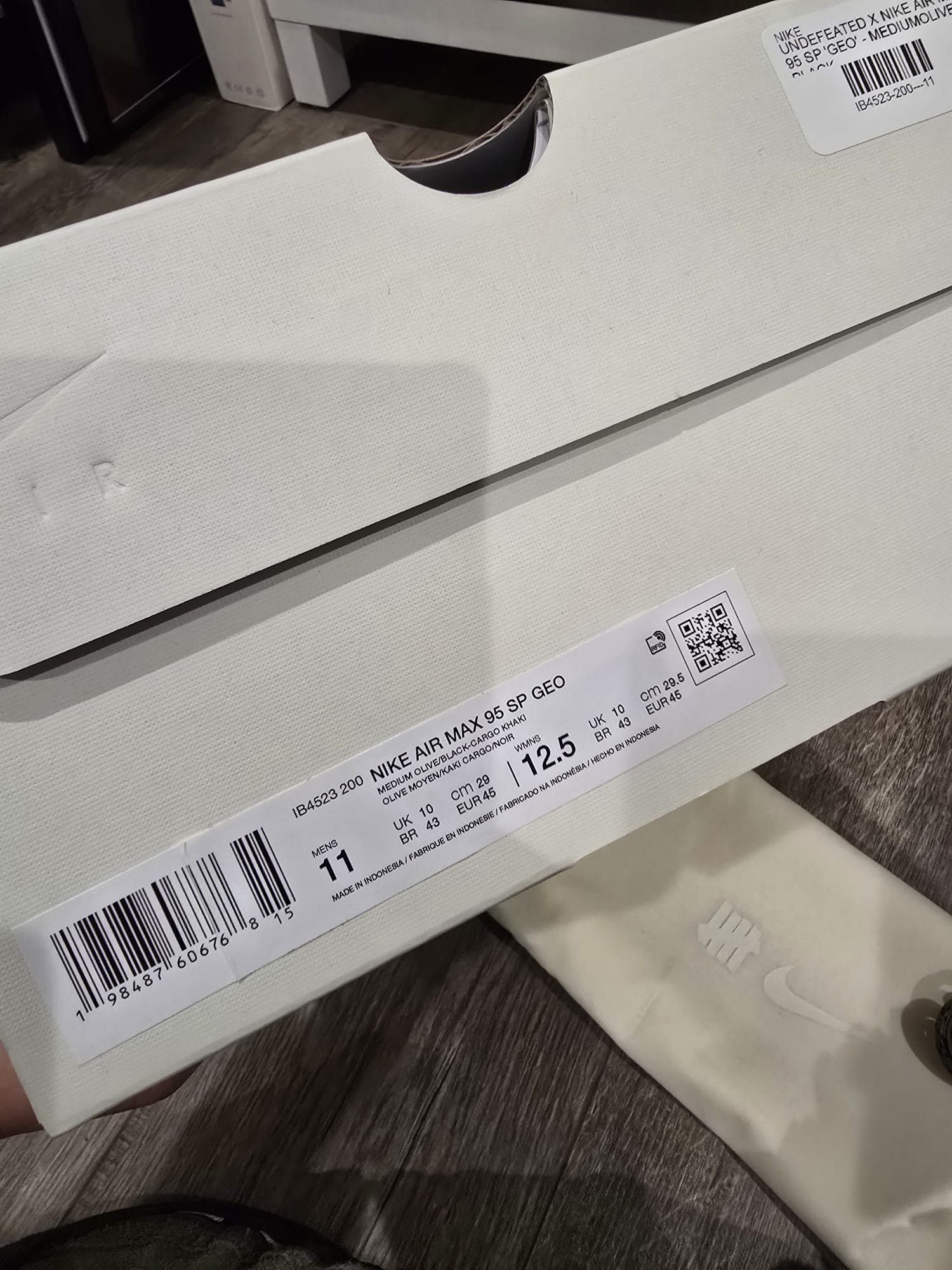 Nike Nike Air Max 95 Undefeated Geo Size 11 La Brea undftd Olive Size US 11 / EU 44 - 5 Thumbnail