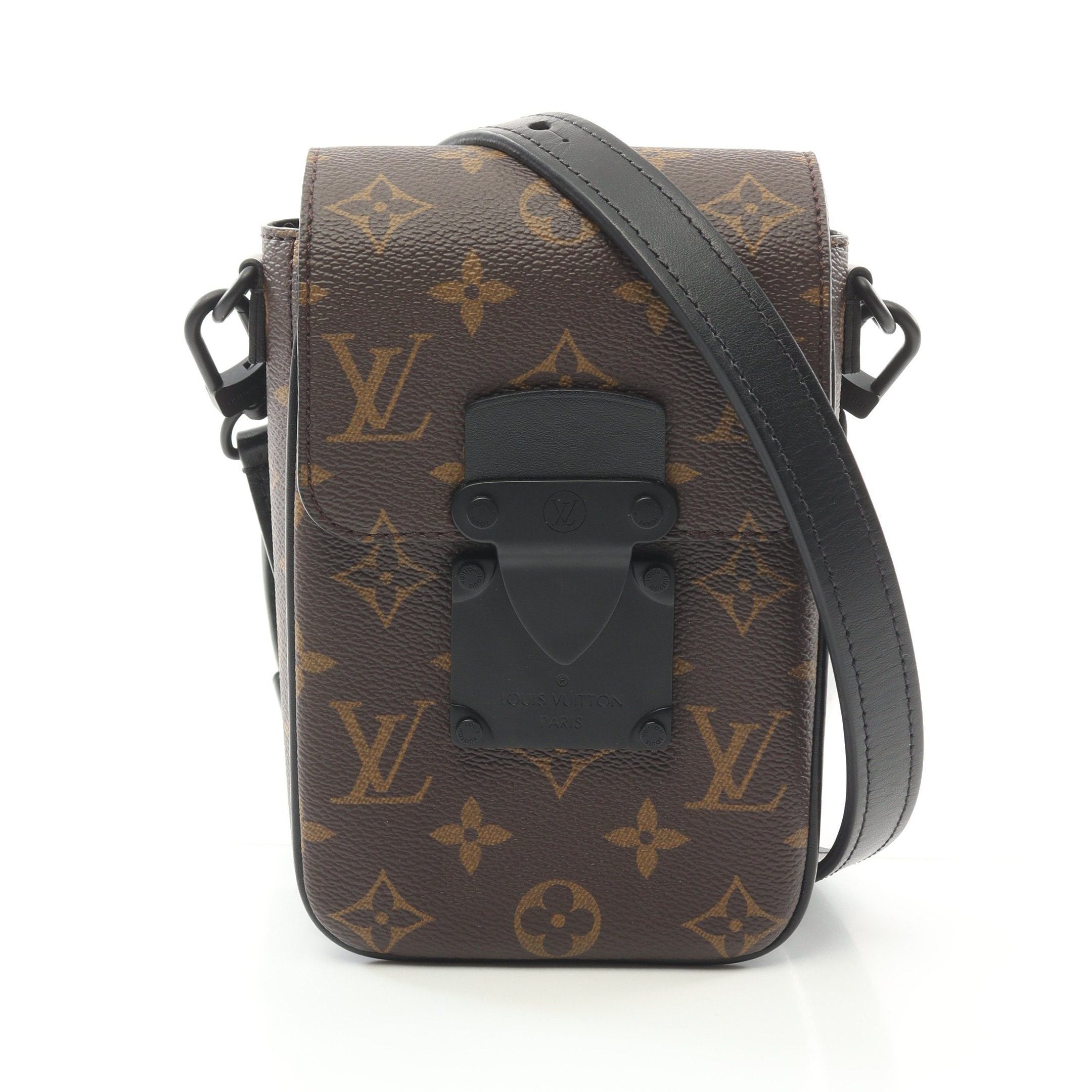 Louis Vuitton Louis Vuitton S-Lock Vertical Wearable Wallet Monogram Macassar Shoulder Bag Leather Brown Black Size ONE SIZE - 1 Thumbnail